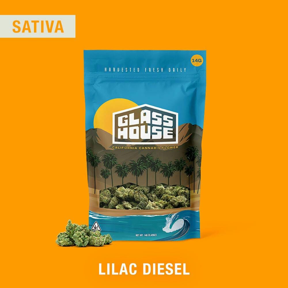 Lilac Diesel - Flower - Glass House Farms - Half Ounce - $61.99 - Flower
