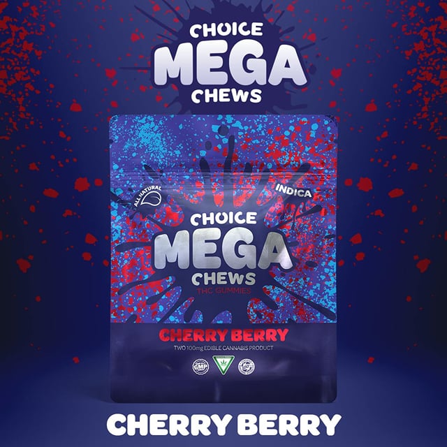 Mega Chews 200mg - Cherry Berry