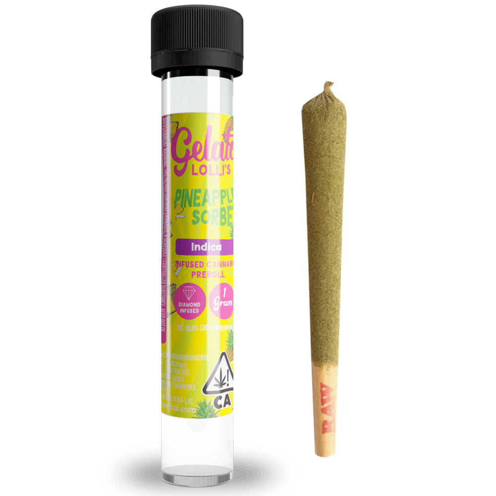 Pineapple Sorbet (I) 1.2g Infused Preroll *B2G1 EVERYDAY* - Gelato Canna Co. - Pineapple Sorbet (I) - $14 - Pre-Rolls