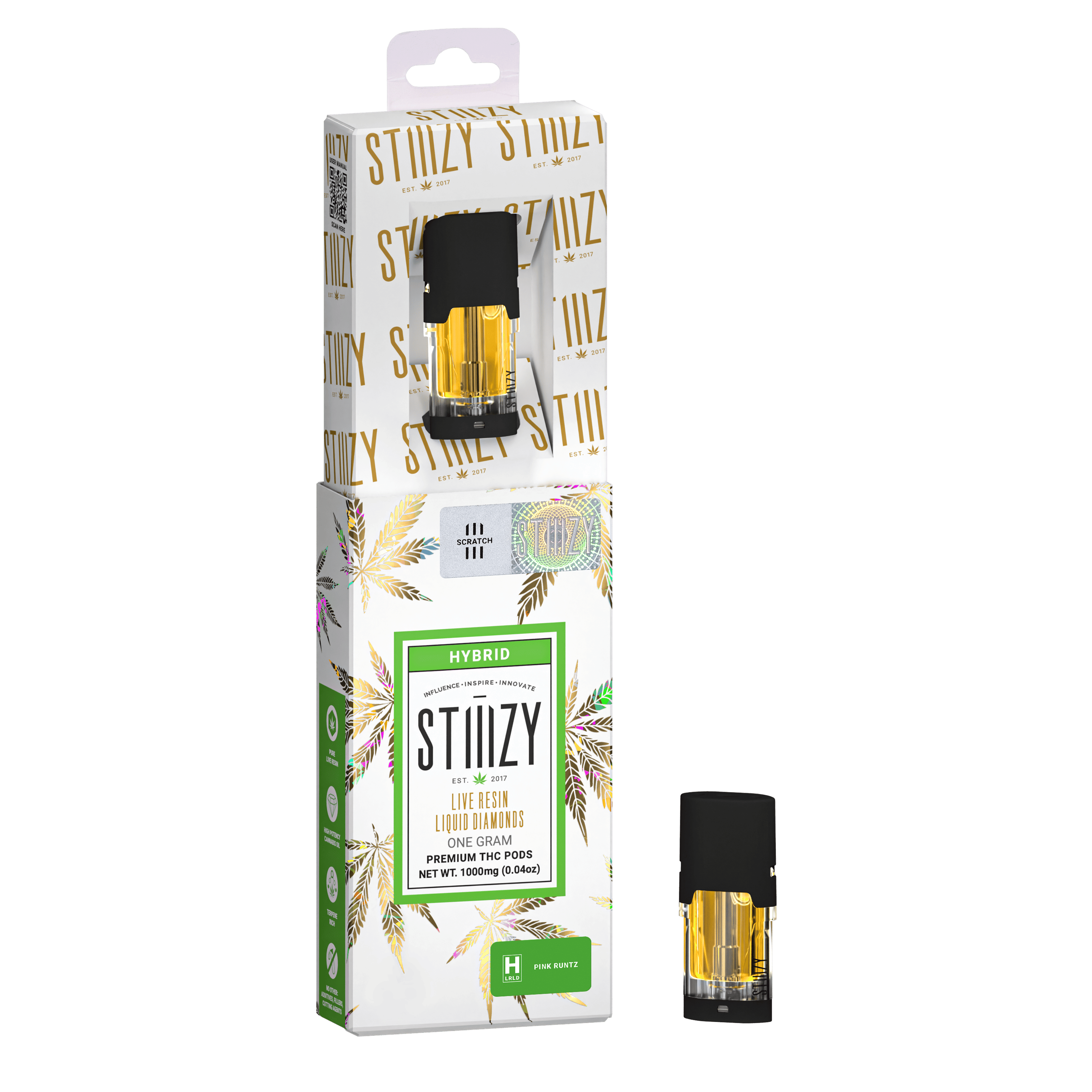 STIIIZY - Pink Runtz (H) - 1g Live Resin Vape Pod - Stiiizy - Pod - $33 - Vapes