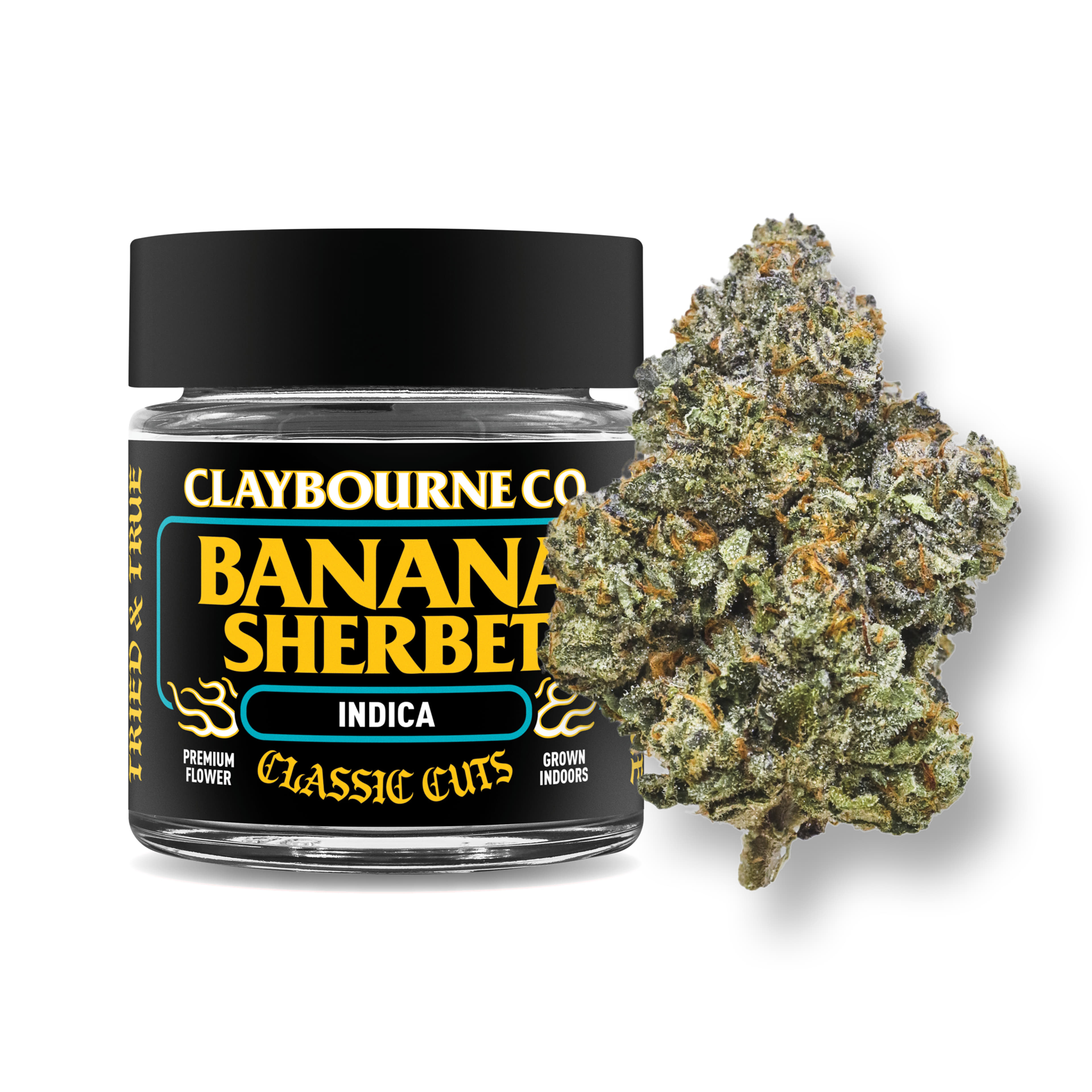 Banana Sherbet 29.76% - Classic Cut 3.5g - Claybourne Co. - Eighth - $36 - Flower
