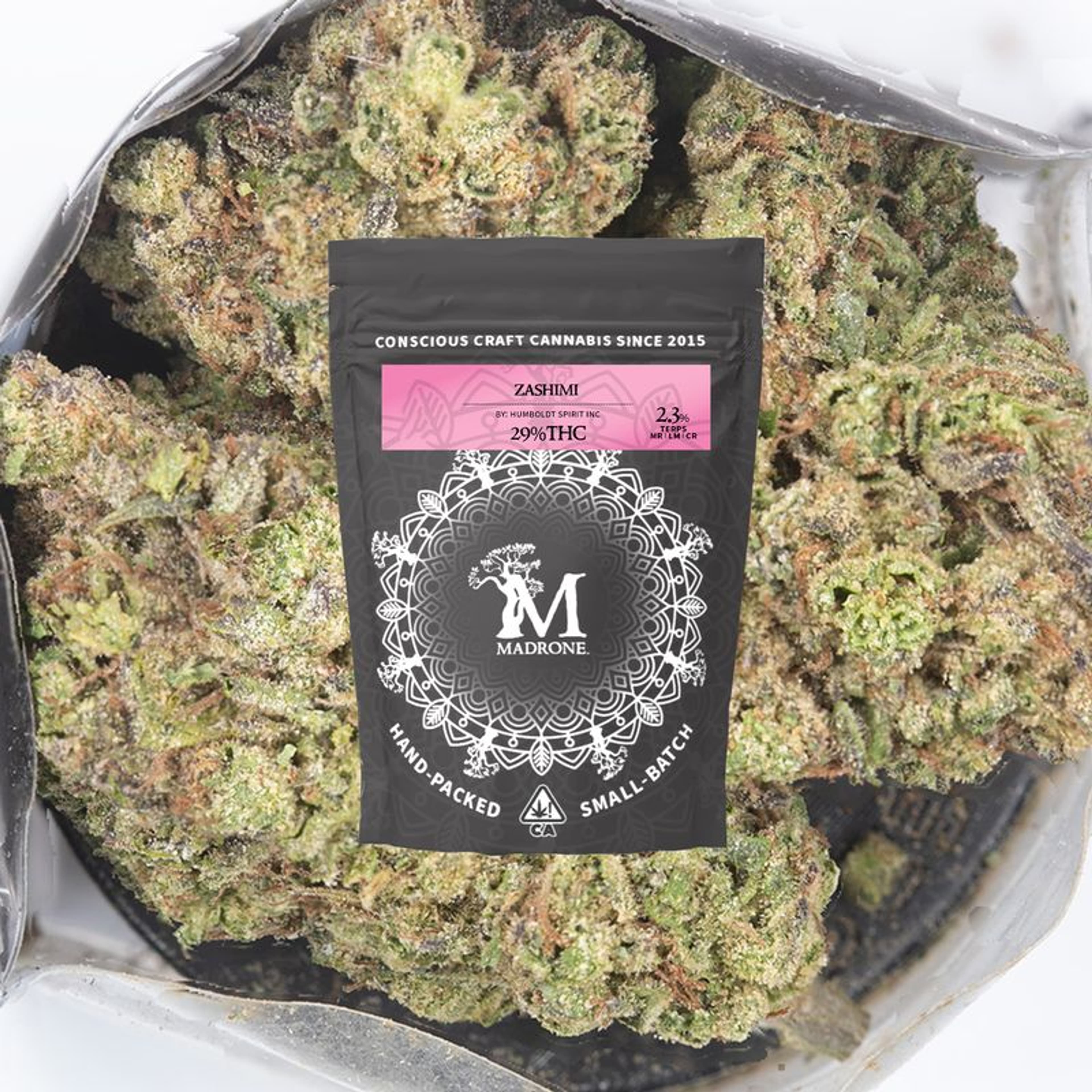 Zashimi - Madrone - eighth - $25 - Flowers