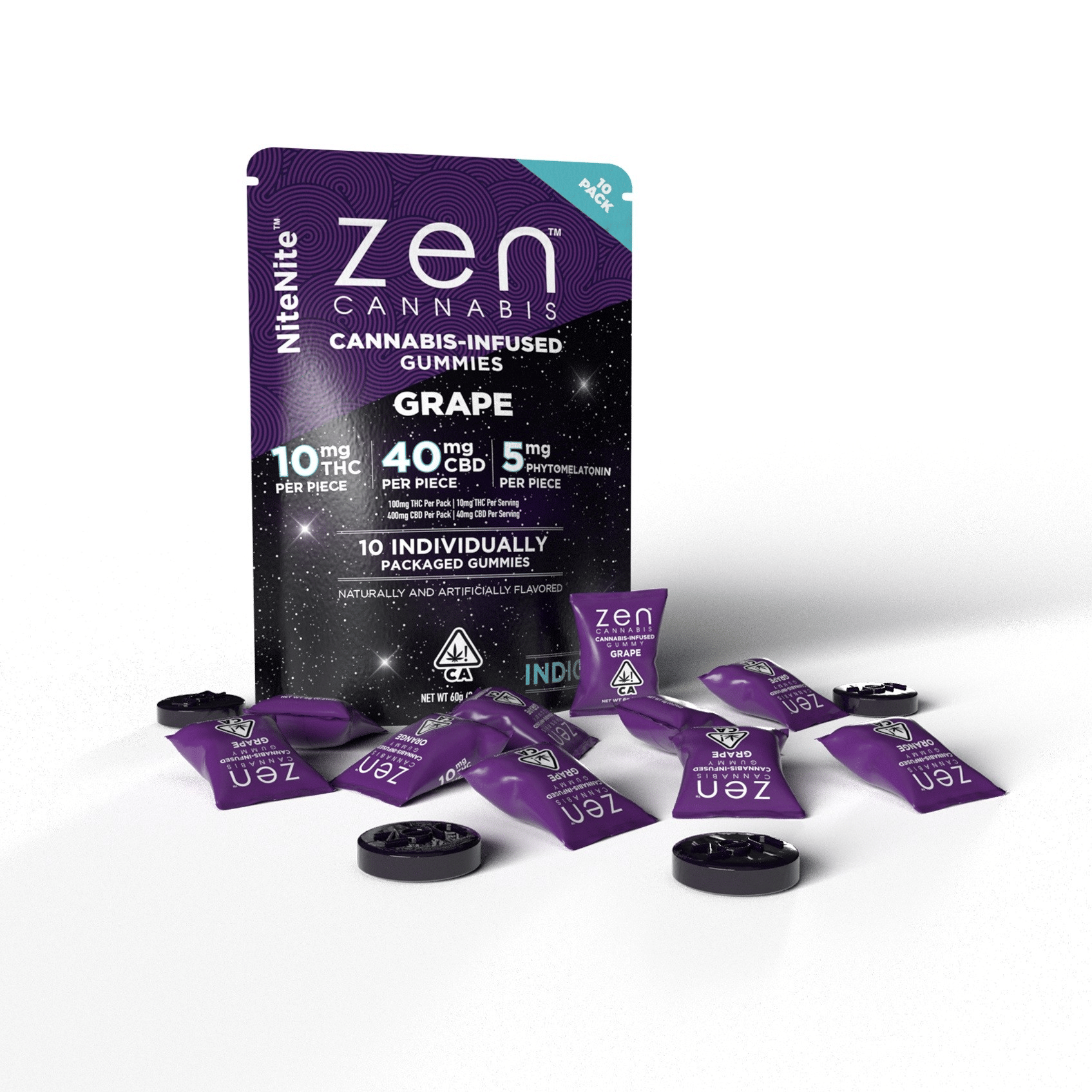 ZEN — Nitenite Grape 100/400/ - Individually Wrapped10pc