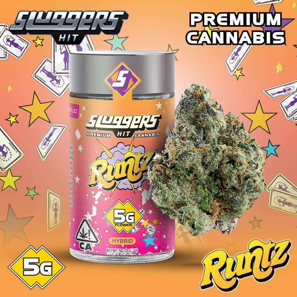Sluggers - Jarred Flower - 5g - Hybrid - Runtz, - Sluggers Hit -  - $32 - Flowers