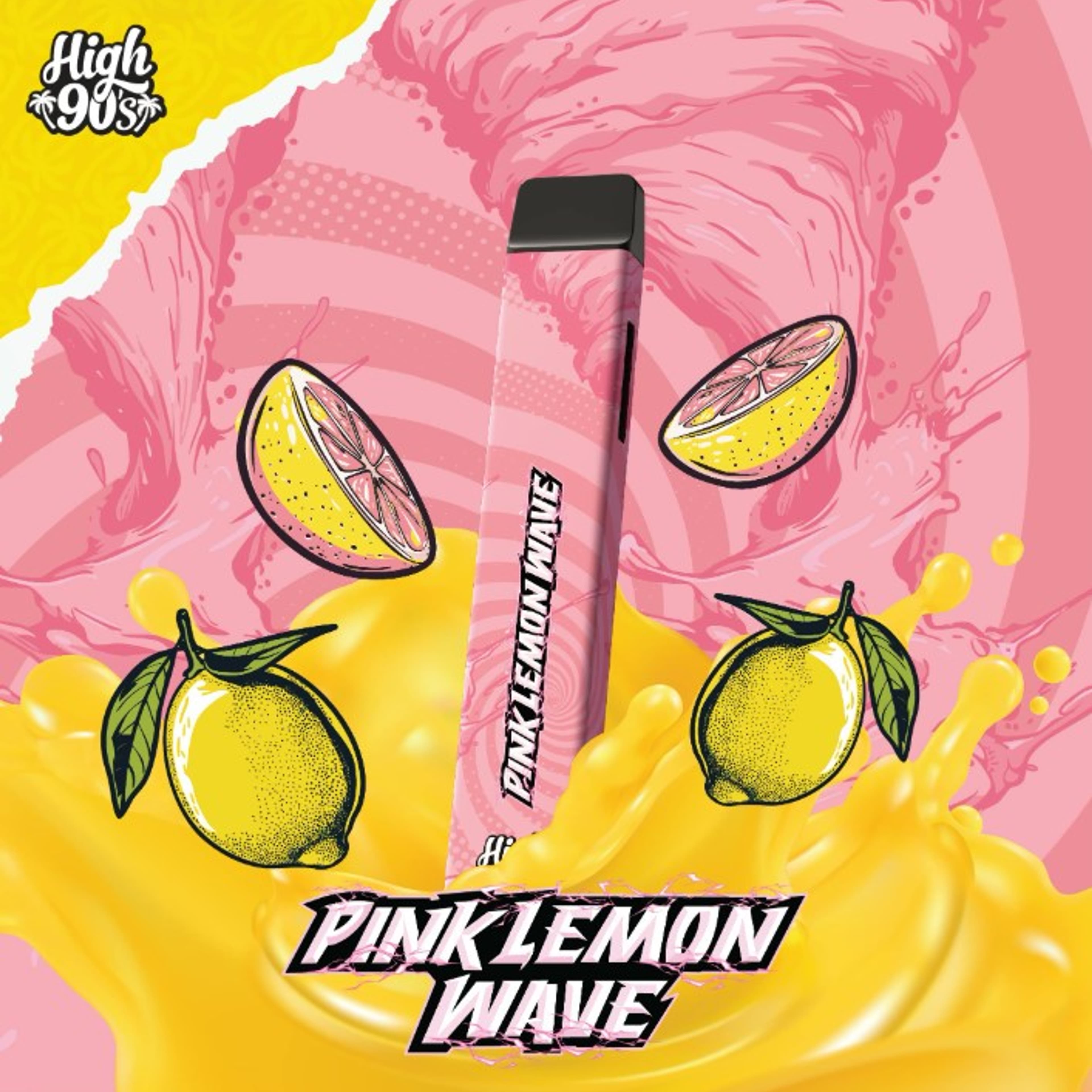 High 90's AIO - Pink Lemon Wave - All-In-One Vape - 1g *B2G1 EVERYDAY* - High 90's - AIO - $19.99 - Disposable Vape Pens (All In One)