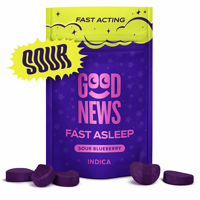 Fast Asleep Sour Blue Berry Gummies