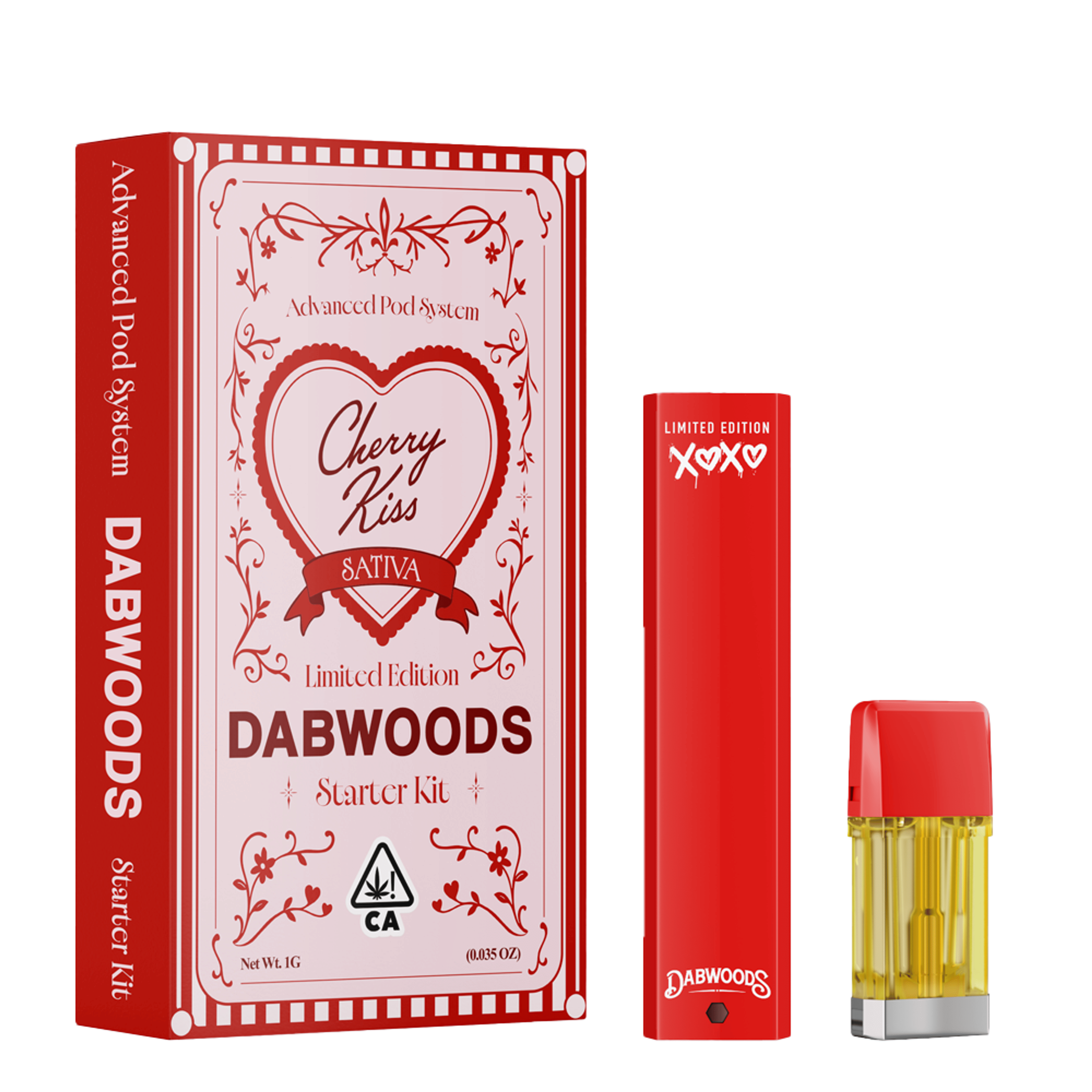 Cherry Kiss Limited Edition All-In-One Pod Kit (1G) - Dabwoods - - $40 - Cartridge