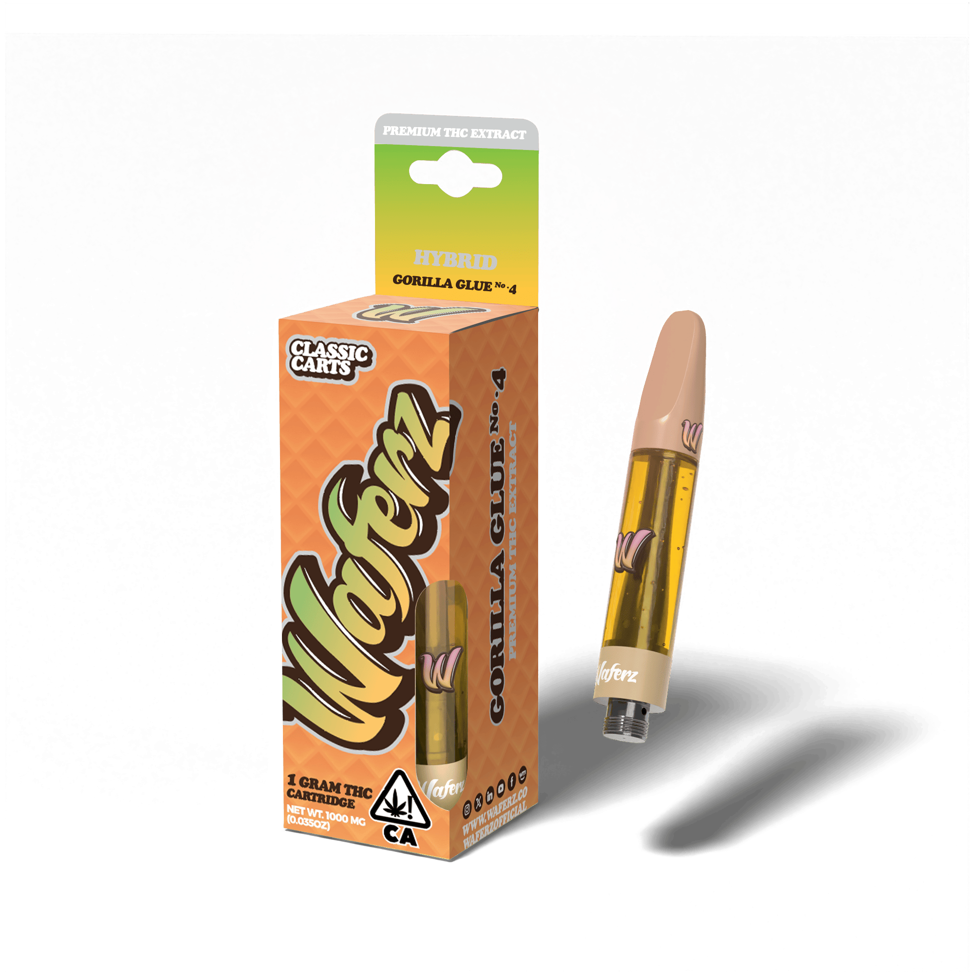 Waferz - Gorilla Glue No. 4 - Classic Cartridge - 1g - Waferz - Gorilla Glue #4 - $19.99 - Vapes