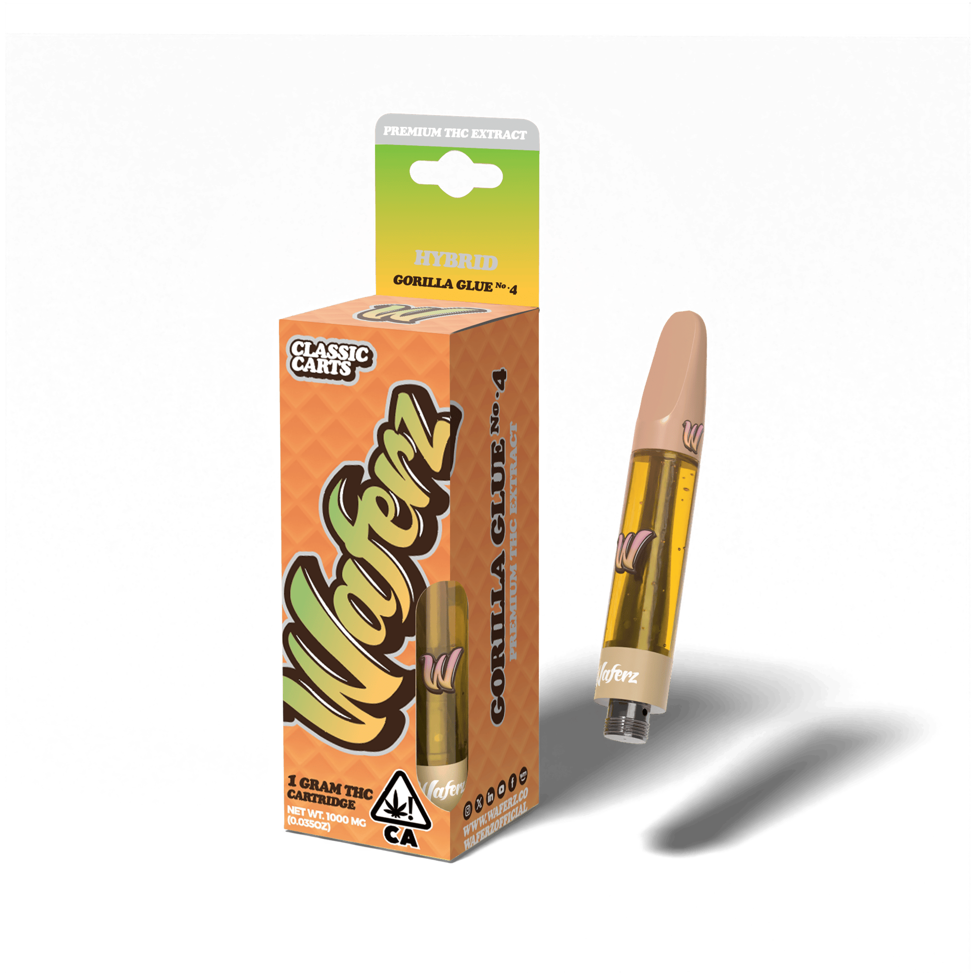 Waferz - Gorilla Glue No. 4 - Classic Cartridge - 1g - Waferz - Gorilla Glue #4 - $19.99 - Vapes