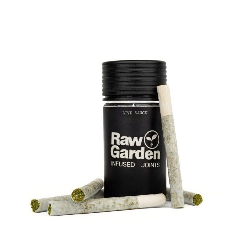 Green Crack Live Sauce Infused Joints (0.5g 5-Pack) [2.5g] - Raw Garden -  - $40 - Flowers