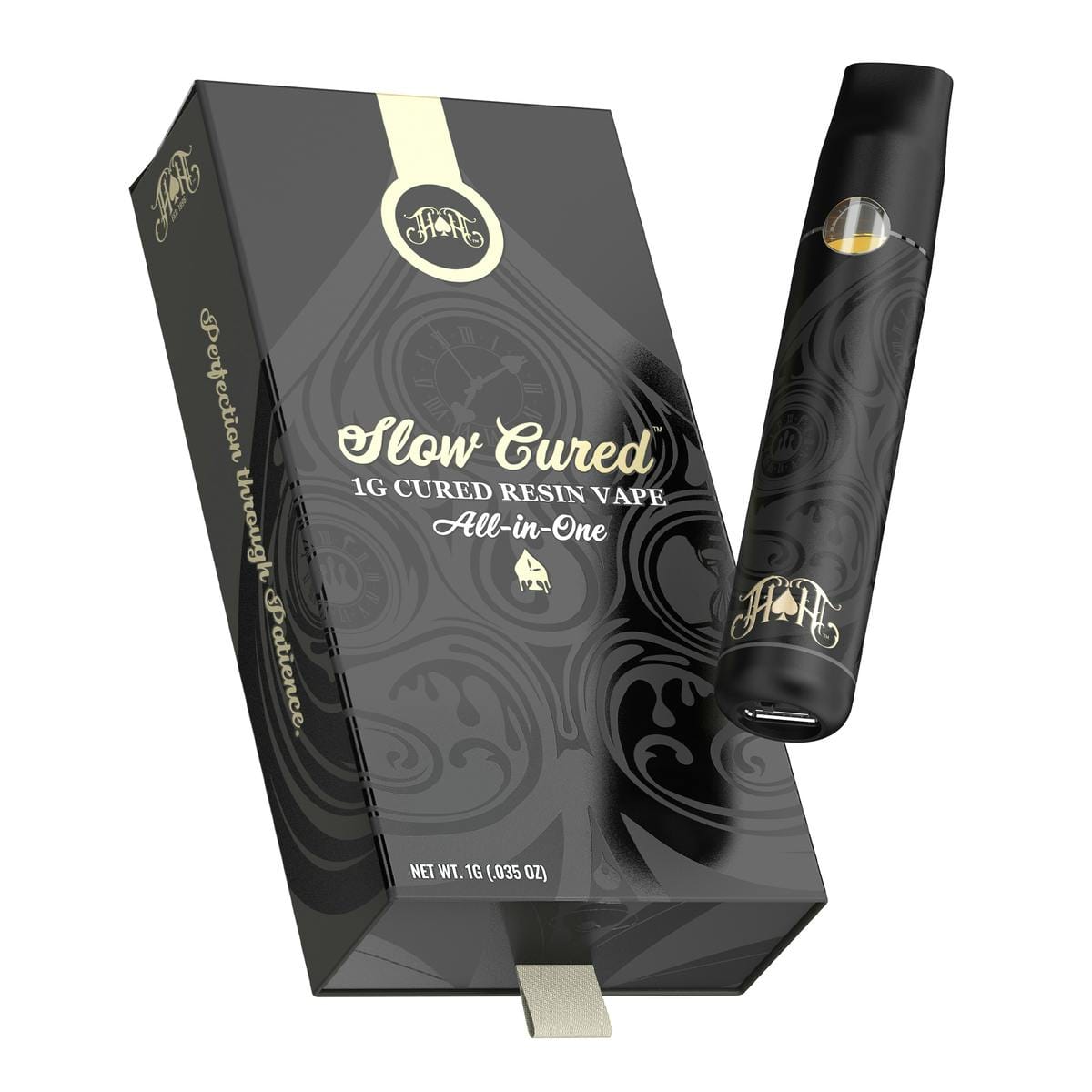 Kush Mints 1g Slow Cured Resin AIO - Heavy Hitters -  - $63 - Ready To Use Vapes