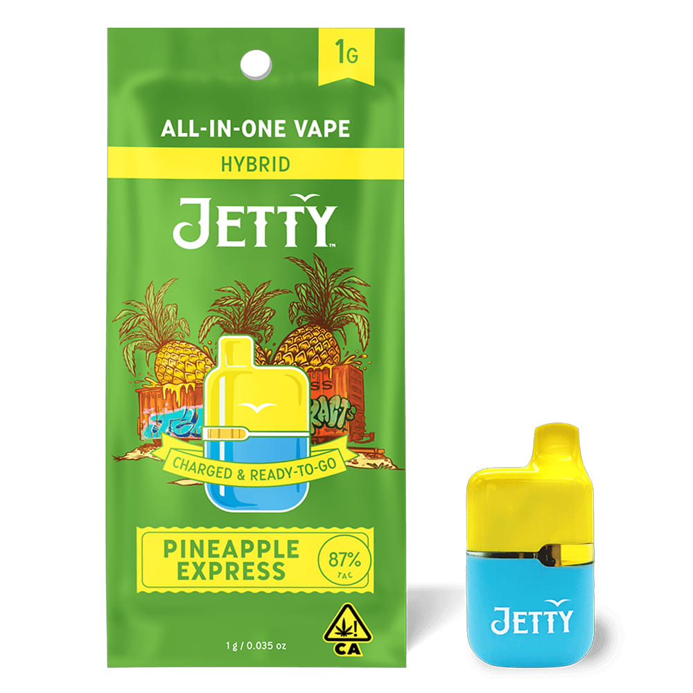 Pineapple Express (H) High THC AIO 1G *SPECIAL PRICING* - Jetty - Pineapple Express (H) - $32 - Cartridges