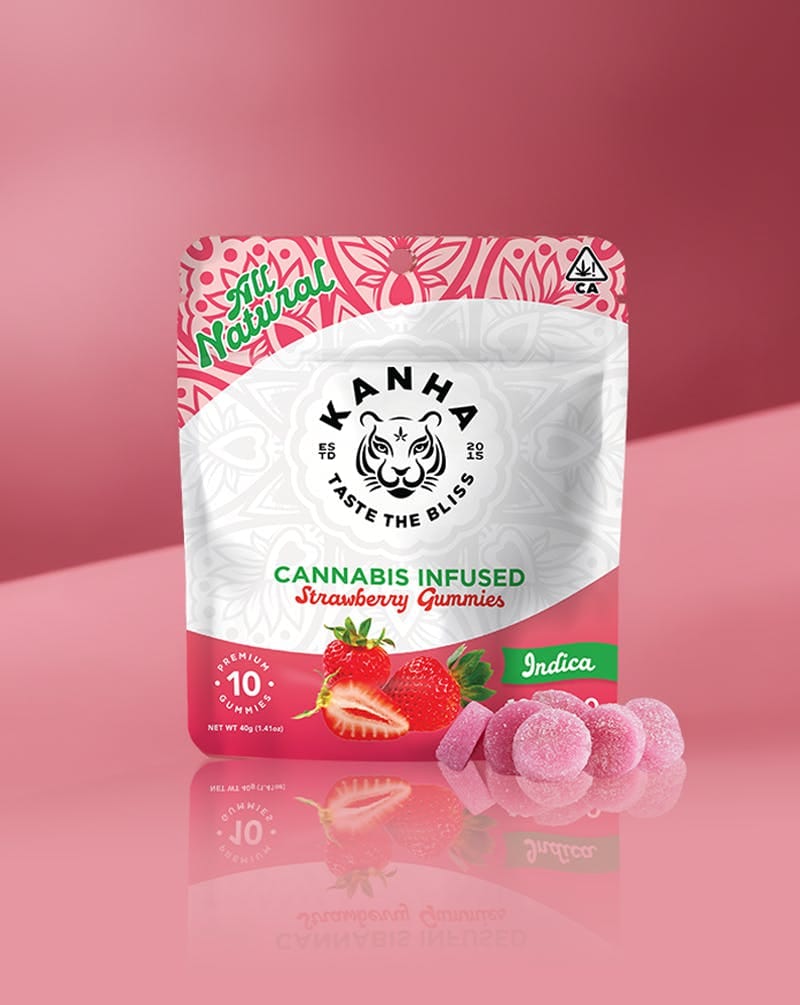 Strawberry | Classic | Indica | 100mg THC | 10-pack - KANHA -  - $15 - Edibles