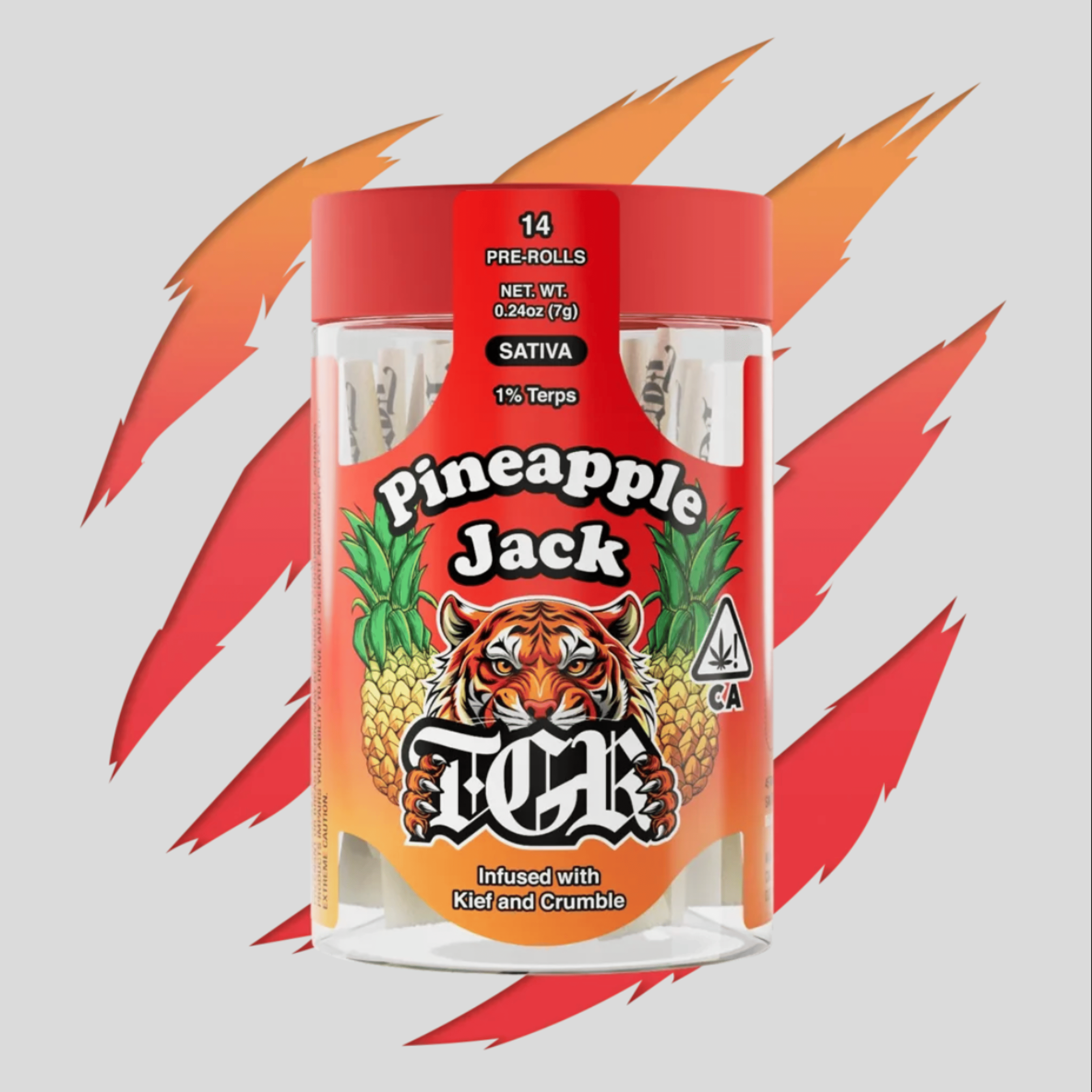 Pineapple Jack - .5g Infused Prerolls (14pk) - TGR - Infused PR Pack - Sativa - $37 - Infused Blunt Pack