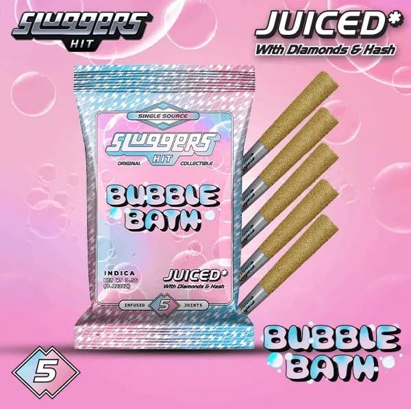 Bubble Bath Infused Preroll - 3.5g 5pk - SLUGGERS -  - $38.75 - Pre-Rolls