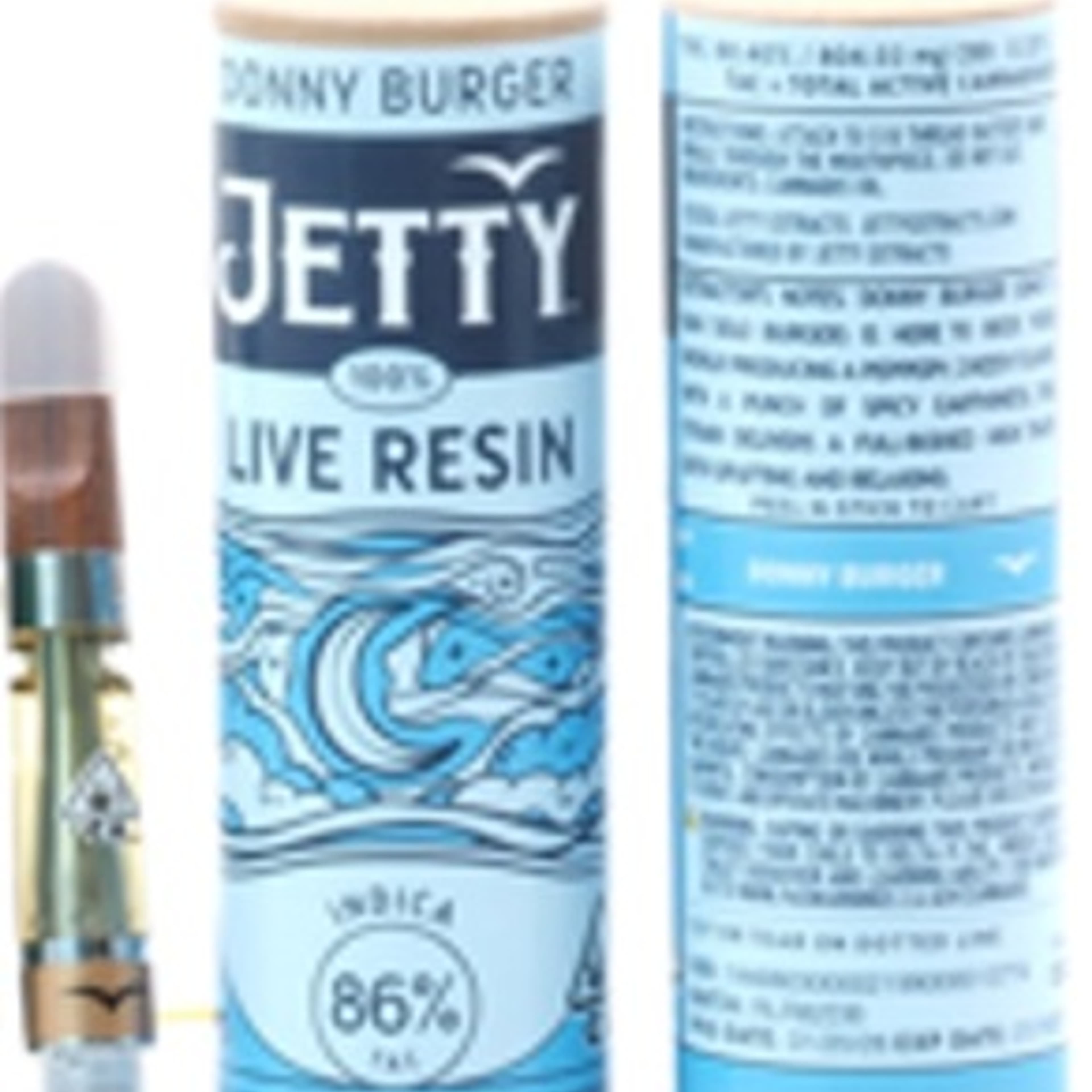 Donny Burger Live Resin Cartridge 1g - Jetty Extracts - - $38 - Cartridges