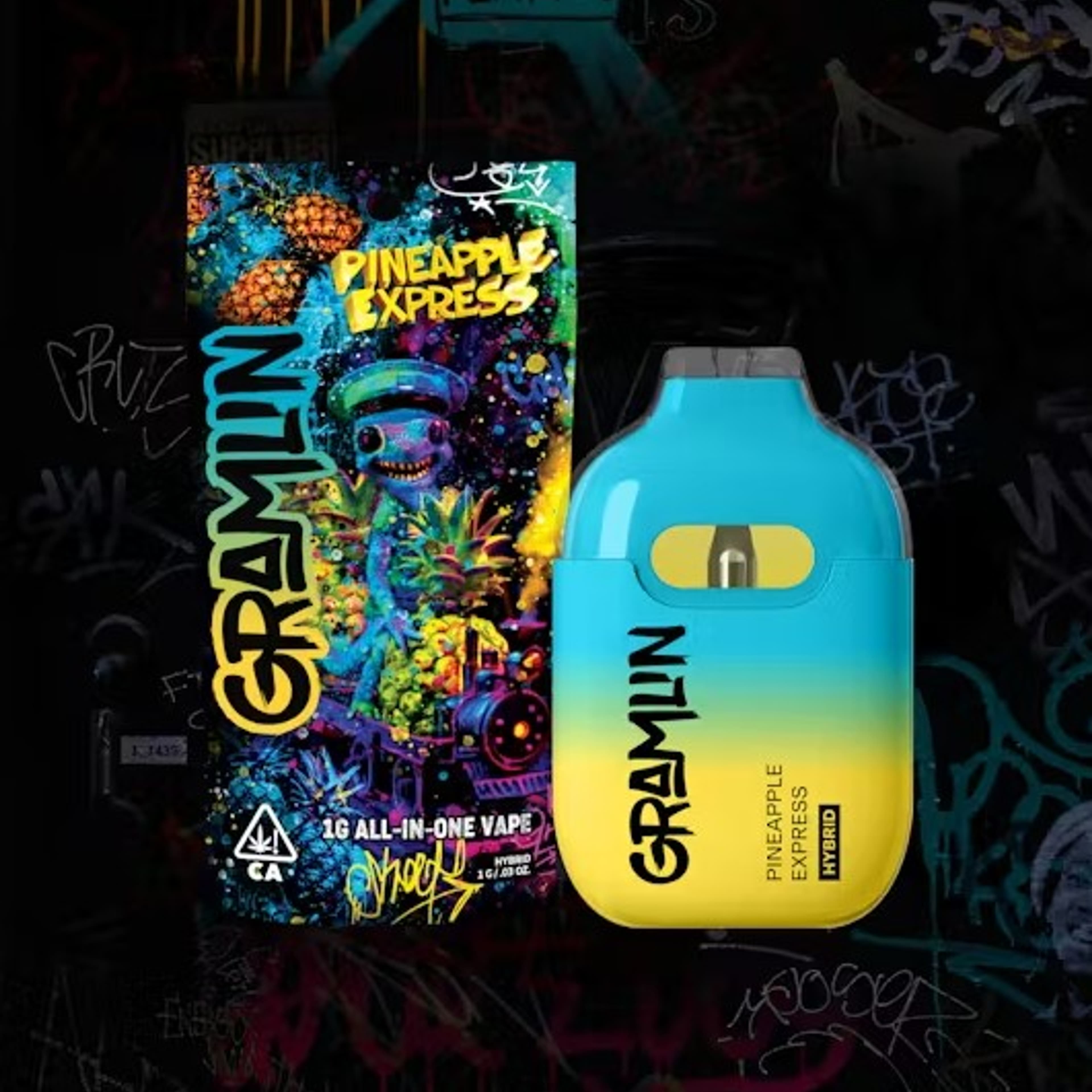 Gramlin AIO - Pineapple Express - All-In-One - 1g *B2G1 EVERYDAY* - Gramlin - AIO - $24.99 - Disposable Vape Pens (All In One)