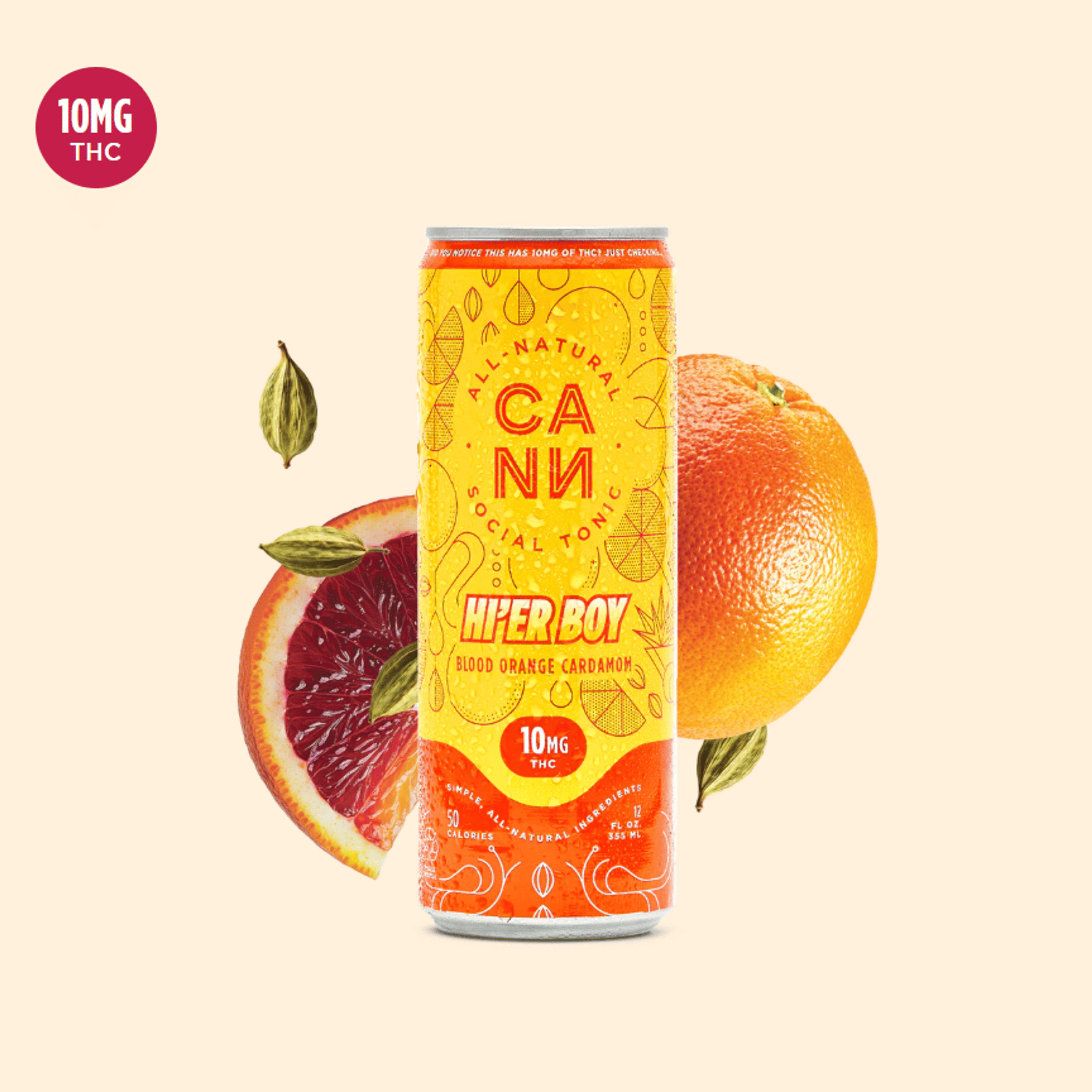 Blood Orange Caramom Hi'er Boys Single Can 10mg - CANN Drink - - $8 - Drinks