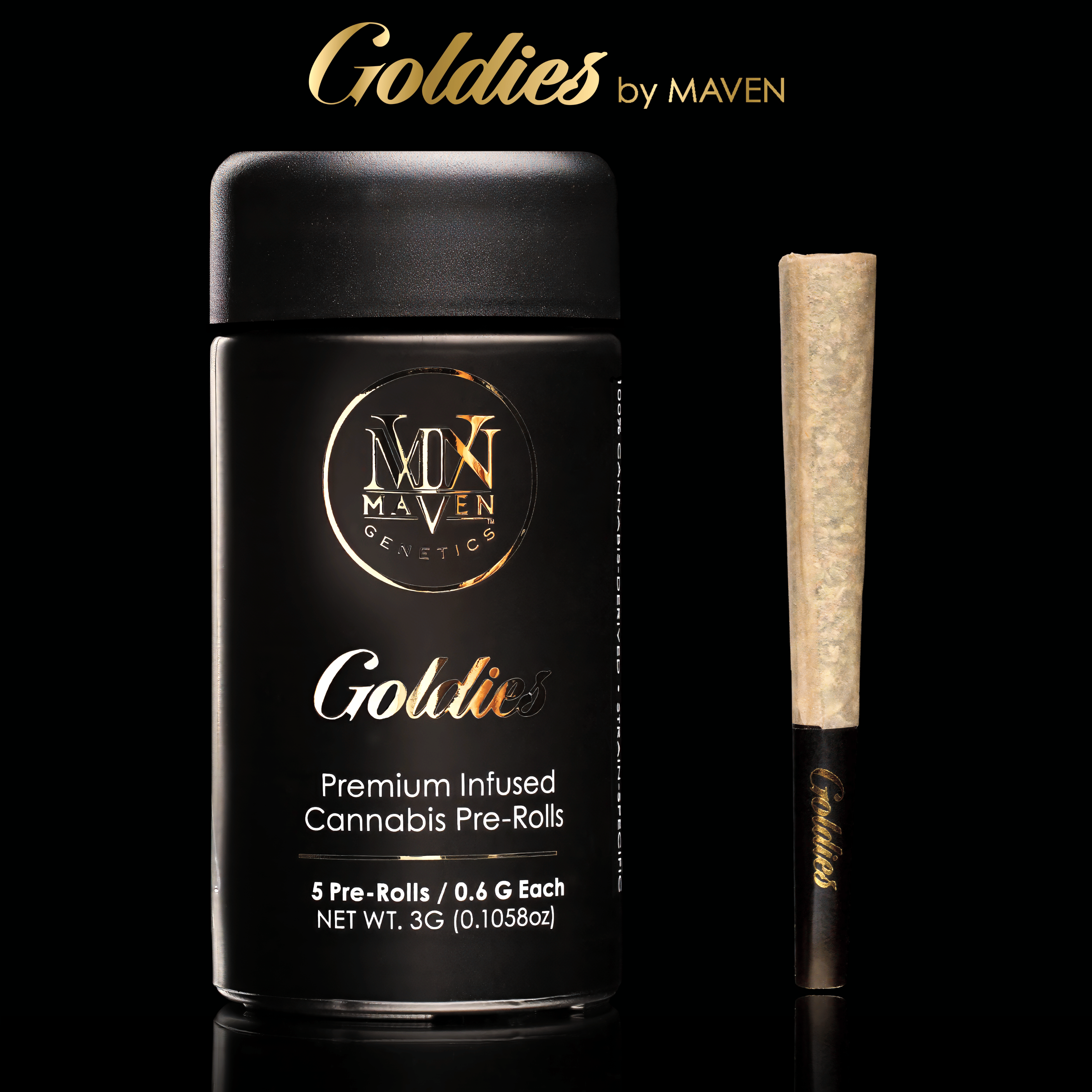 98K Goldies Pre-Roll 5-Pack 3g - Maven Genetics - - $29 - Pre-Rolls
