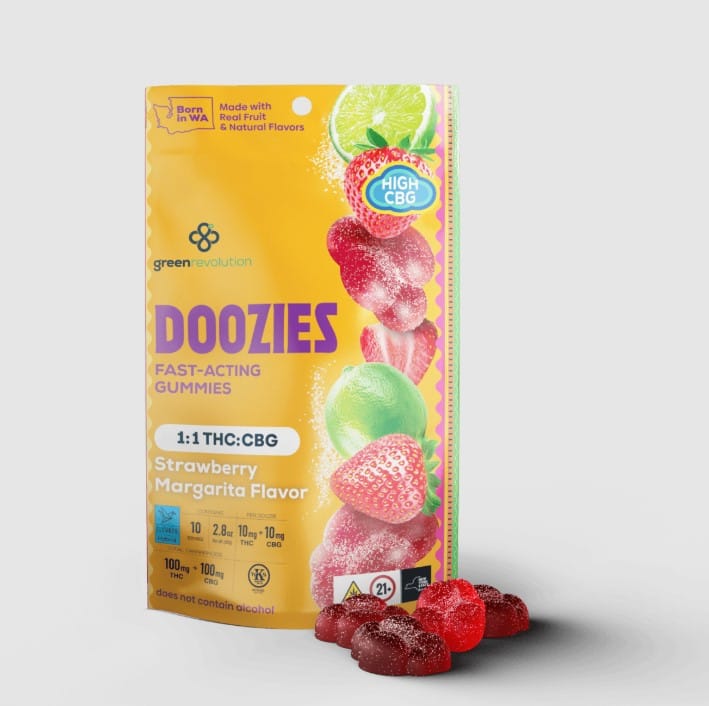 Doozies - Strawberry Lime Gummies - 1:1 THC / CBG 100mg *B2G1 EVERYDAY* - Doozies -  - $6.99 - Edibles