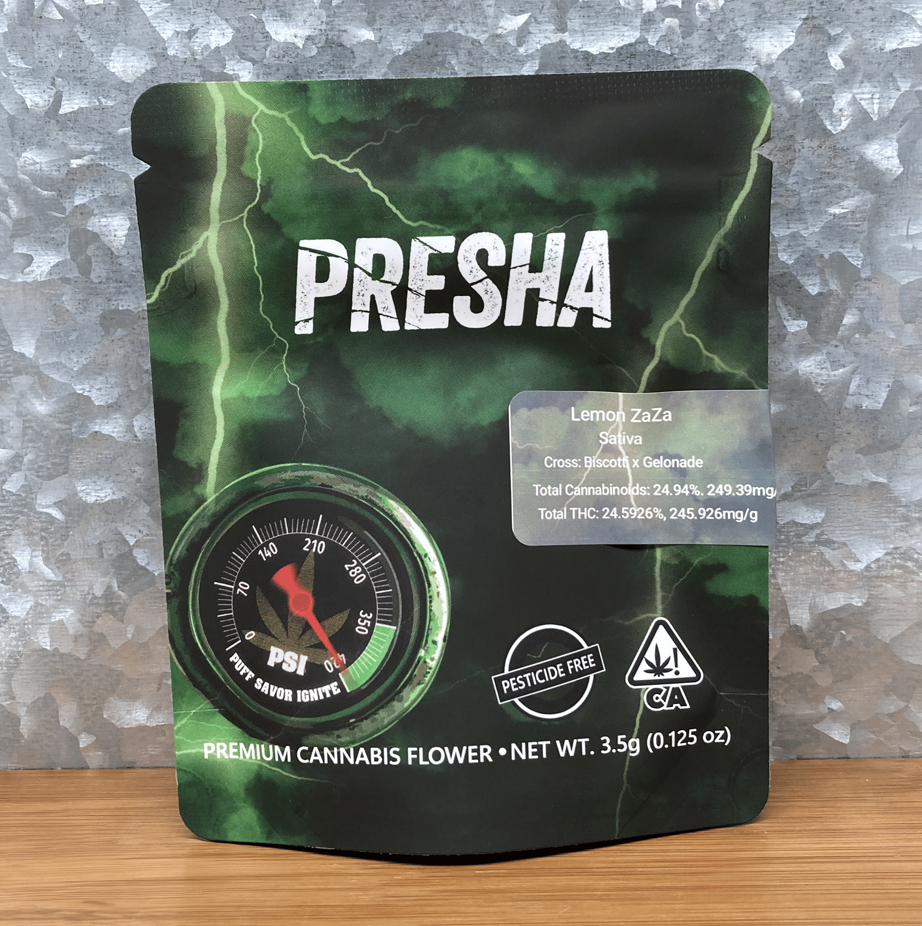 Lemon Zaza 3.5g - Presha -  - $25 - Flower