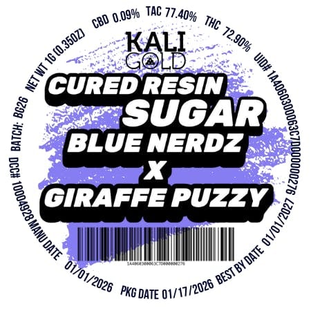 Blue Nerds x Giraffe Puzzy | 1g Sugar