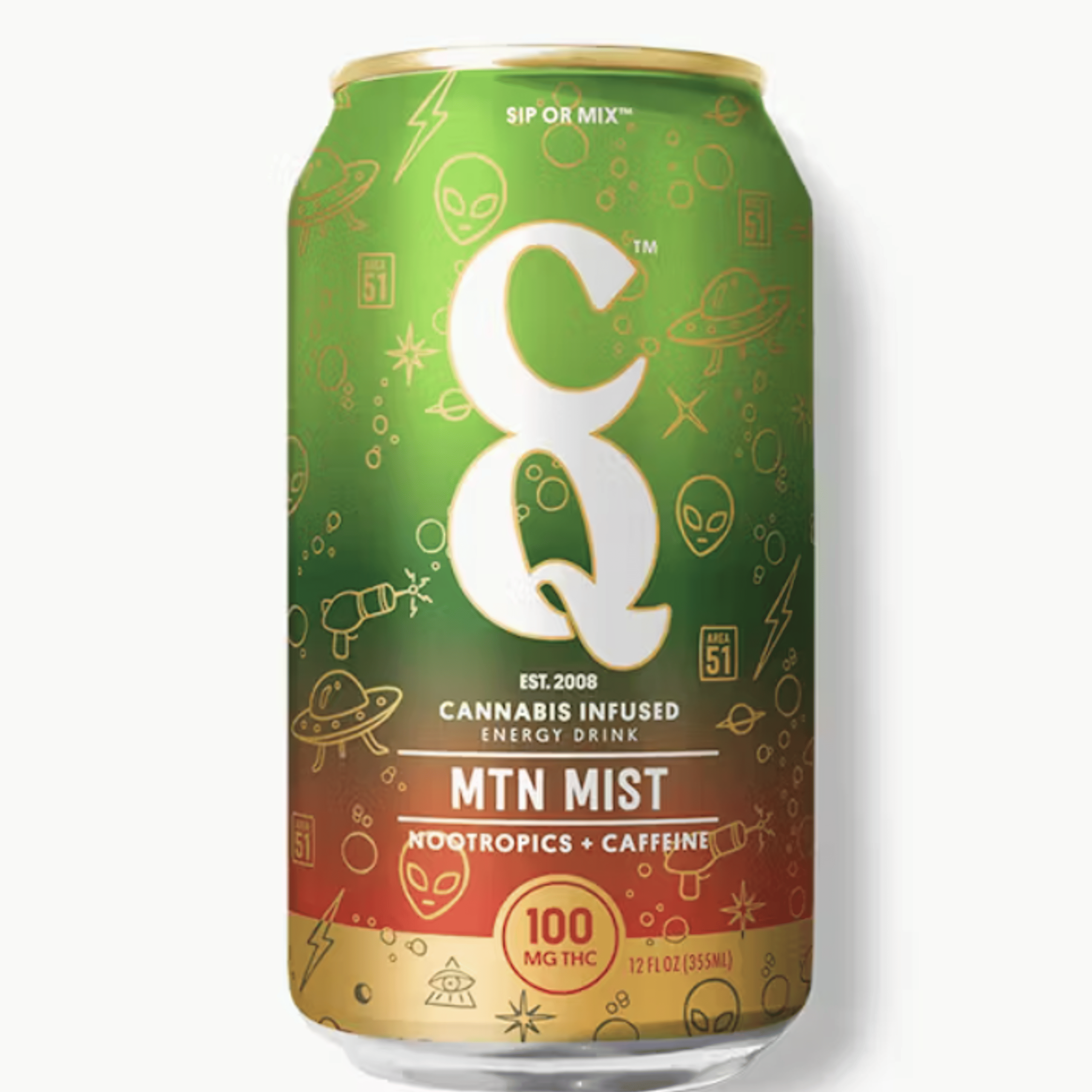 CQ Drinks: Mountain Mist (12oz) - 100mg Per Can - CQ Drinks - - $12 - Beverages/Drinks