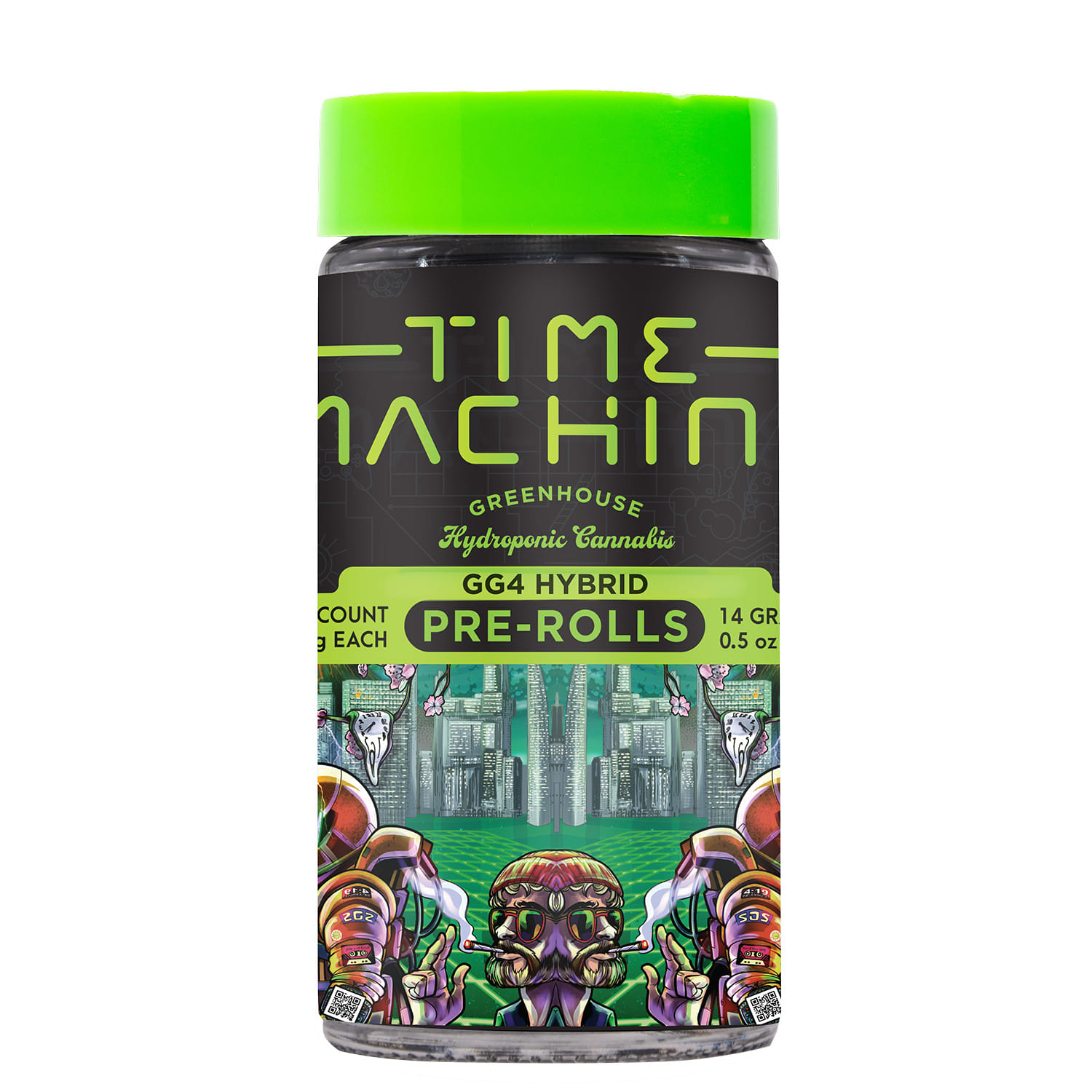 GG4 - .5g Pre Rolls (28pk) - Time Machine - 14g PR Pack - Hybrid - $69 - Pre-Roll Packs