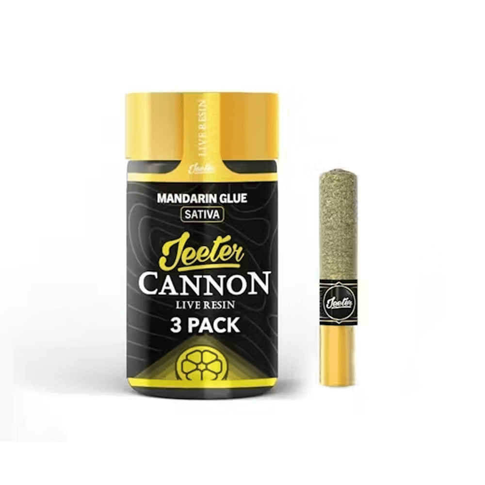 Jeeter Infused  Rosin Cannons 0.5G x 3 Prerolls Mandarin Glue - Jeeter -  - $45 - Pre-Rolls