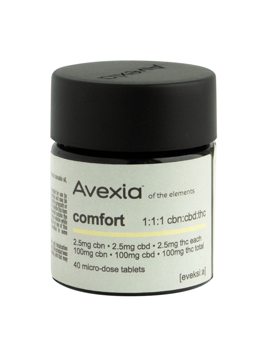 Avexia Tablets Comfort 100mg 40pk 1:1:1 CBN:CBD:THC