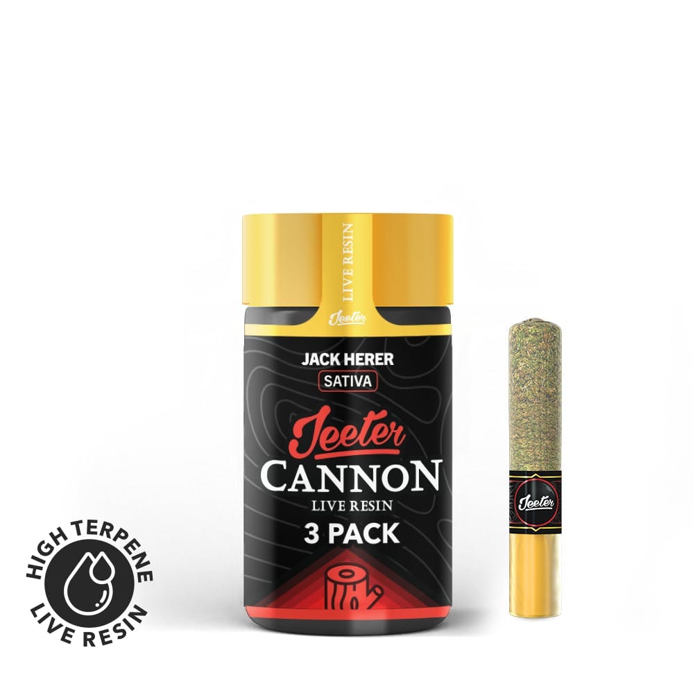 Jeeter Live Resin Cannon | .5gx3pk - Jack Herer - Sativa - Jeeter -  - $30 - Pre-Rolls