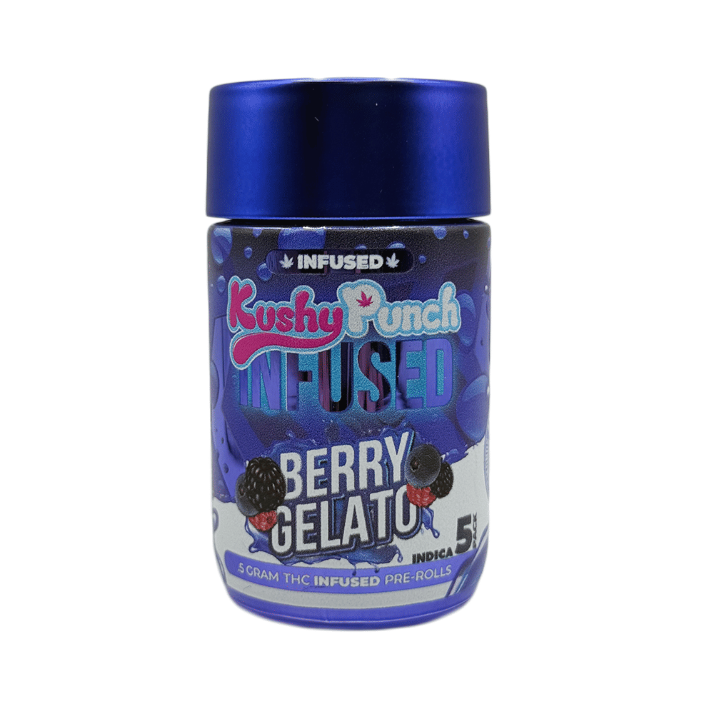 Kushy Punch 0.5g Infused Pre-Rolls Indica Berry Gelato 5pck - Kushy Punch -  - $25 - Pre-Rolls