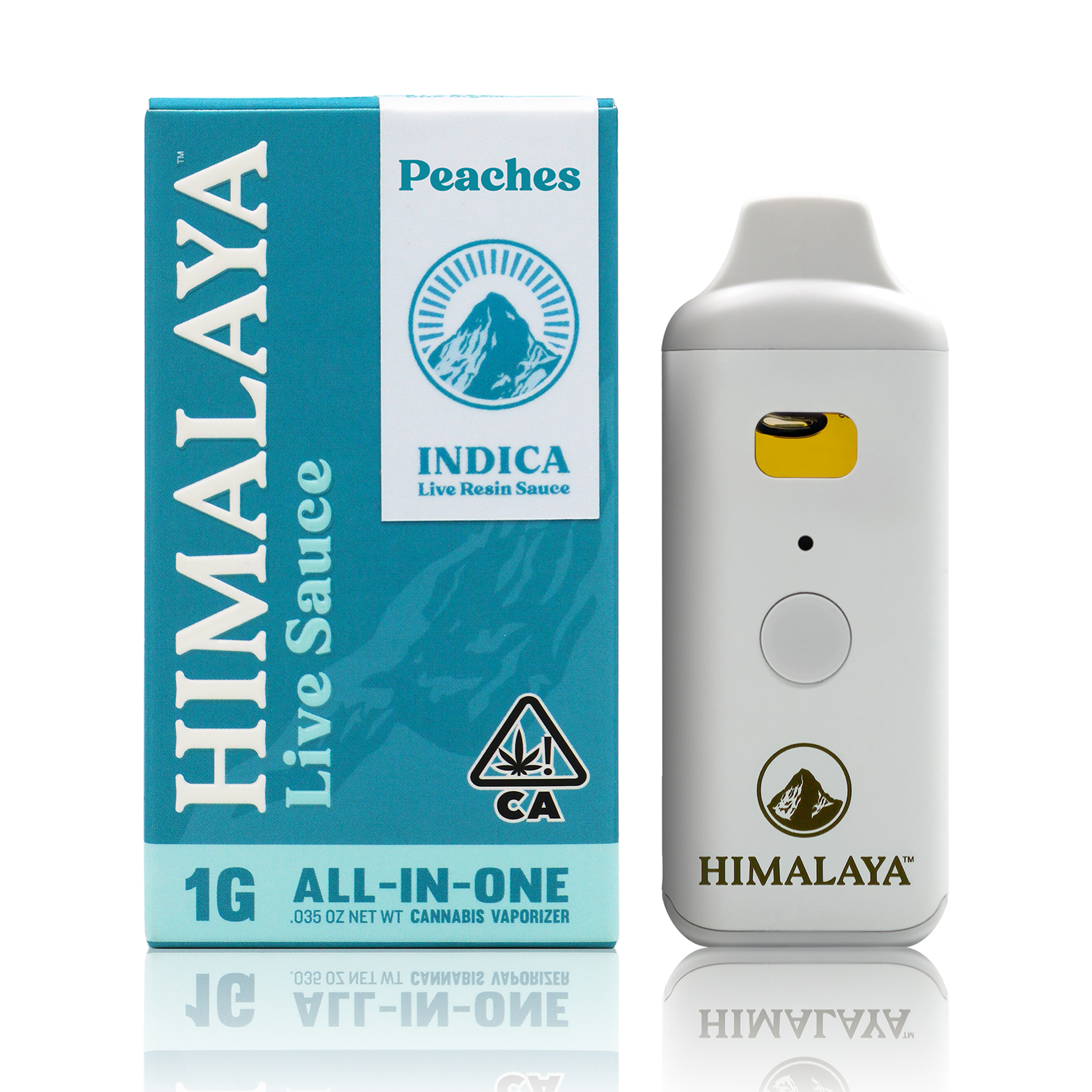 Peaches Live Resin Sauce All-In-One Cartridge - Himalaya - Gram - $36 - All-in-Ones
