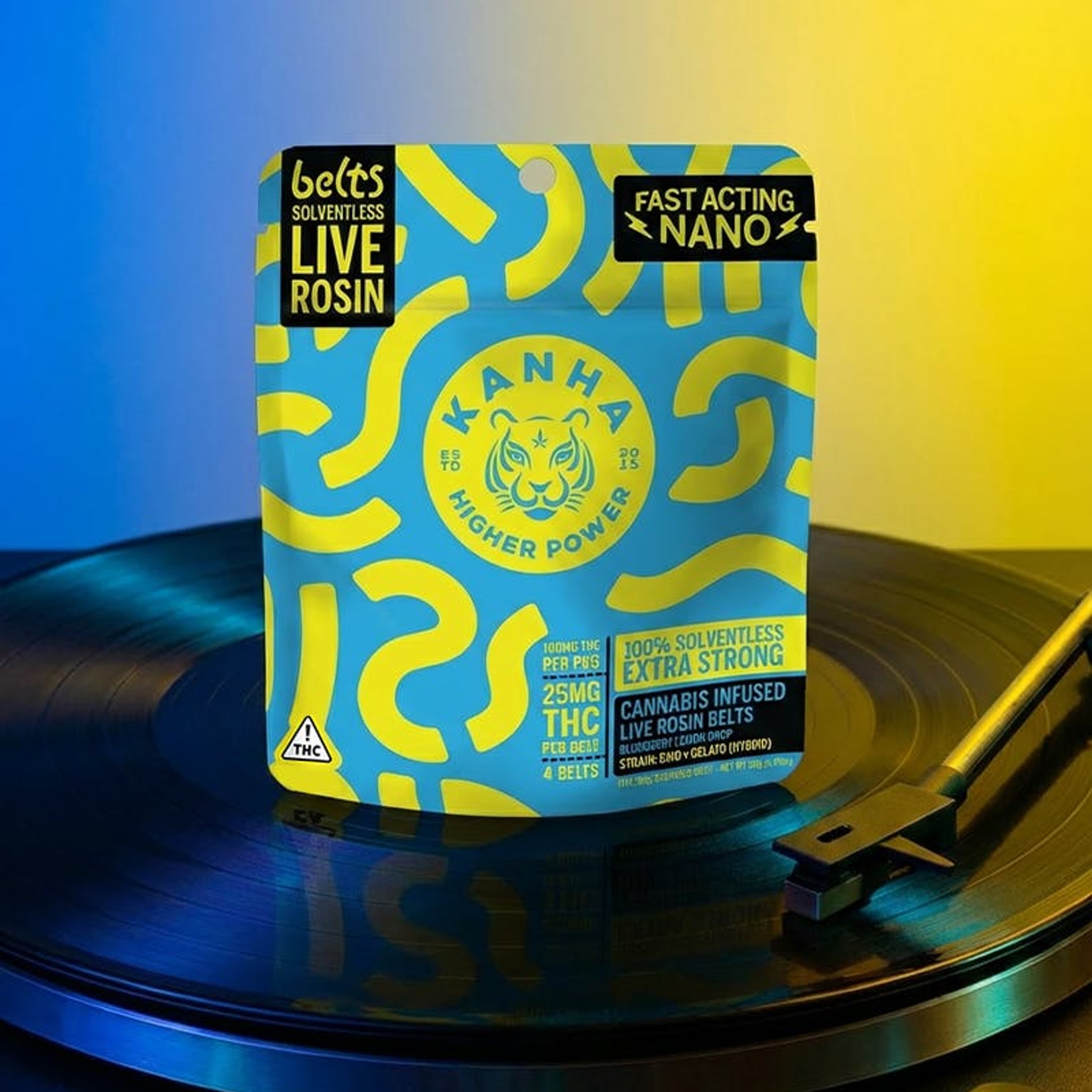 Blueberry Lemon Drop | Rosin Belts | Hybrid | 4-pack - KANHA - - $24 - Edibles