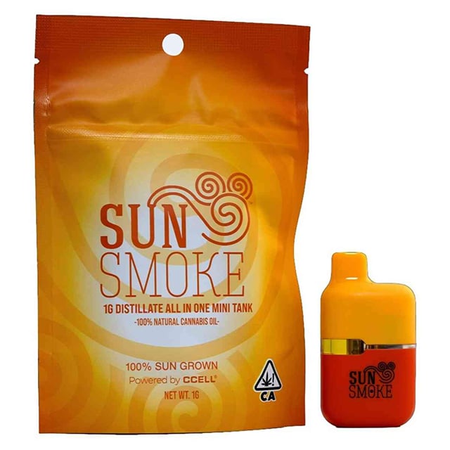 Sun Smoke Distillate All-in-One Vape - 24K Gold (1g Hybrid)