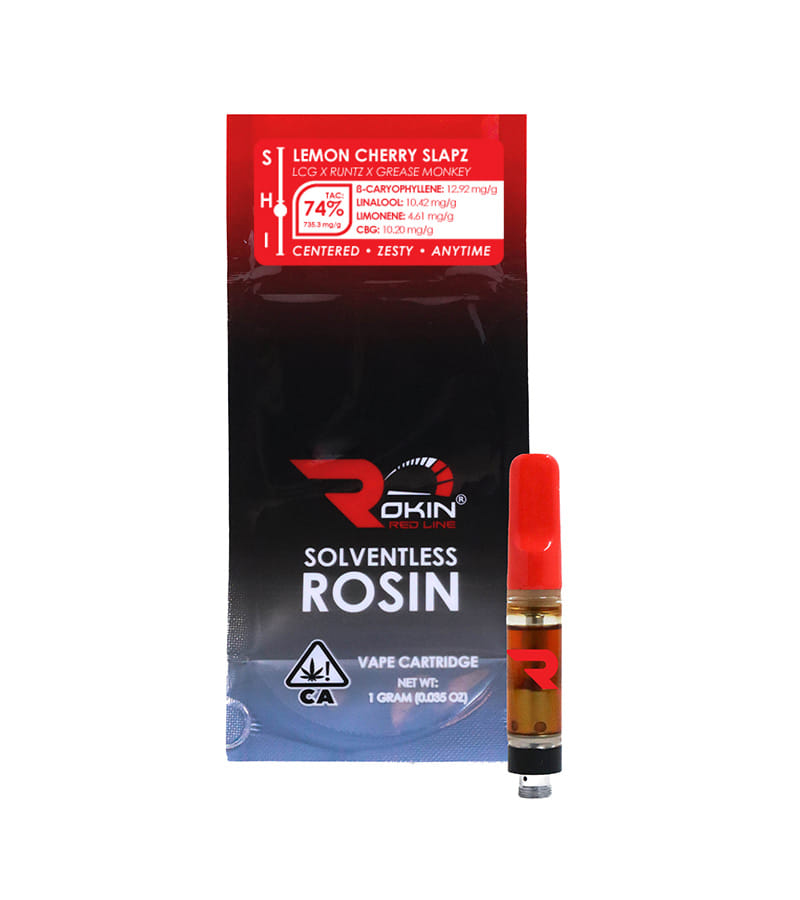 Lemon Cherry Slapz - 1g Rosin Cartridge - Rokin - 1g Cart - Hybrid - $25 - 510 Cartridges
