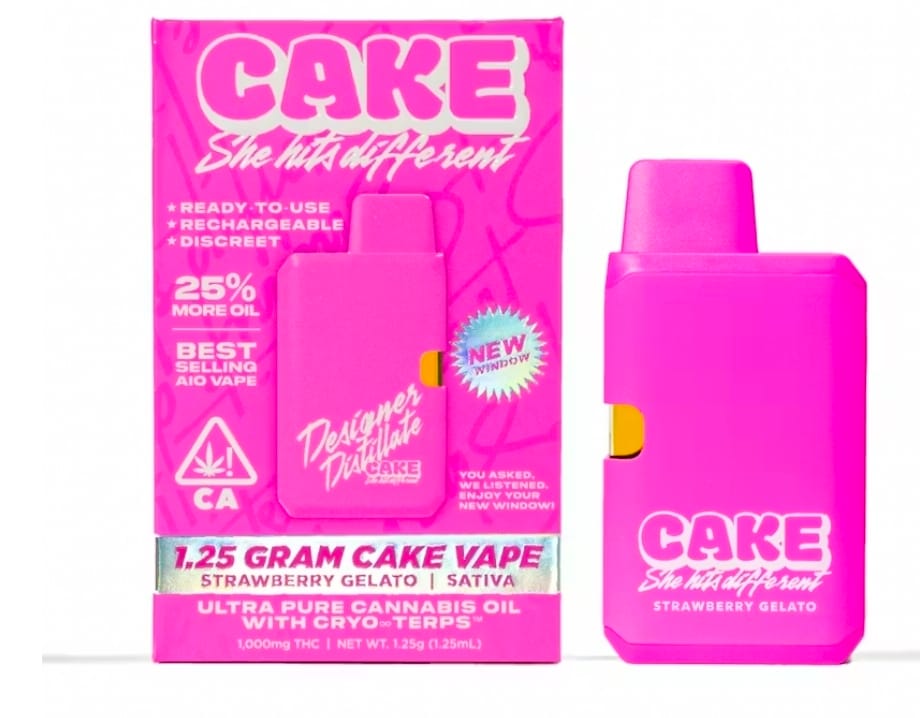 CAKE -  1.25 gram Rechargeable - Strawberry Gelato -  - $40.99 - Vape
