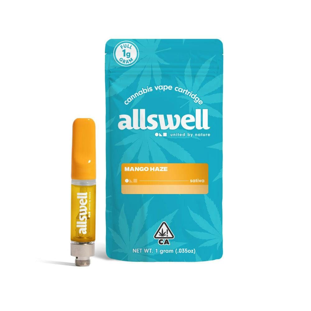 Mango Haze - Cart - Allswell - One Gram - $19.99 - Vape Cartridges (Universal 510 Battery Required)