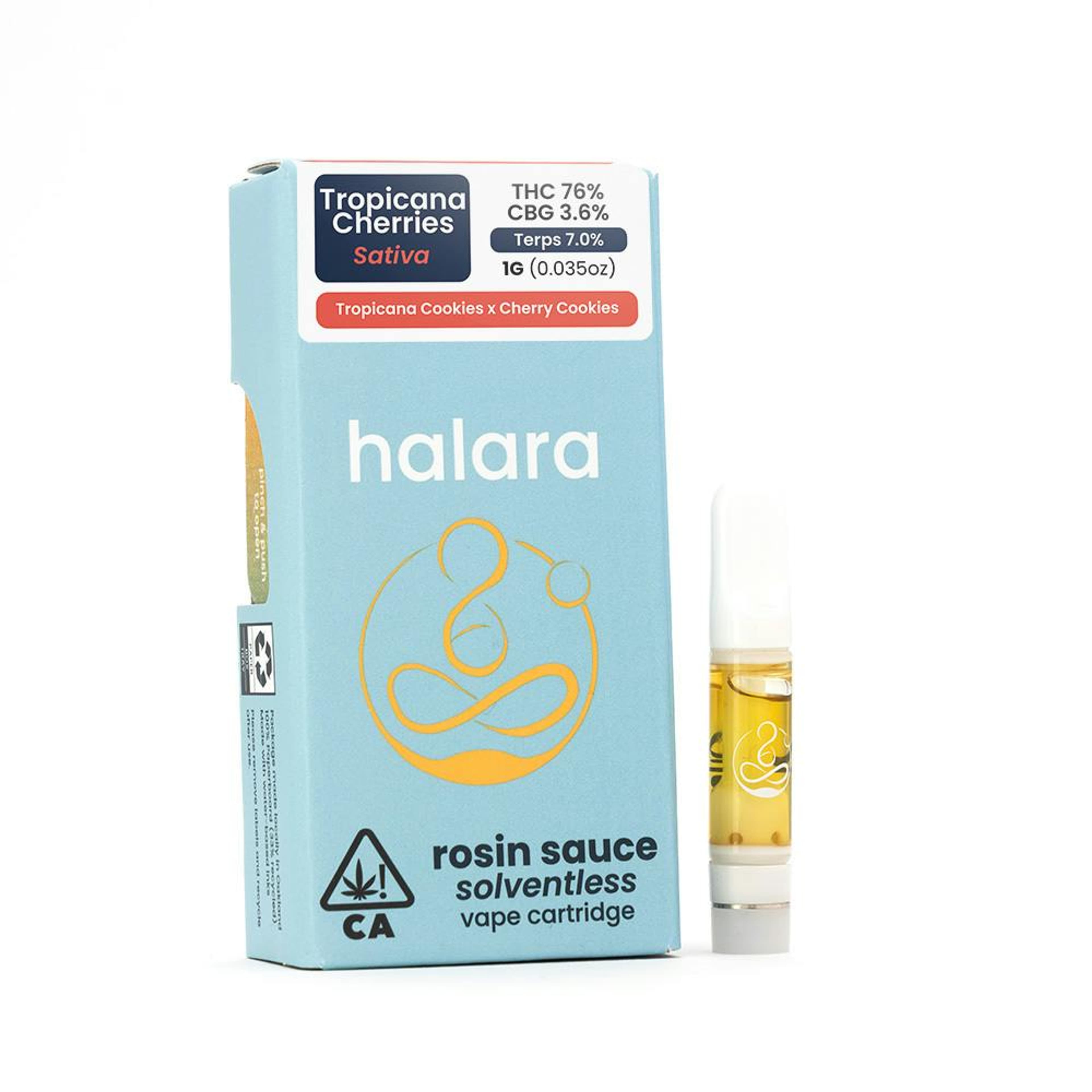 Tropicana Cherries Rosin Sauce Cartridge - Halara - Gram - $41.25 - Cartridges