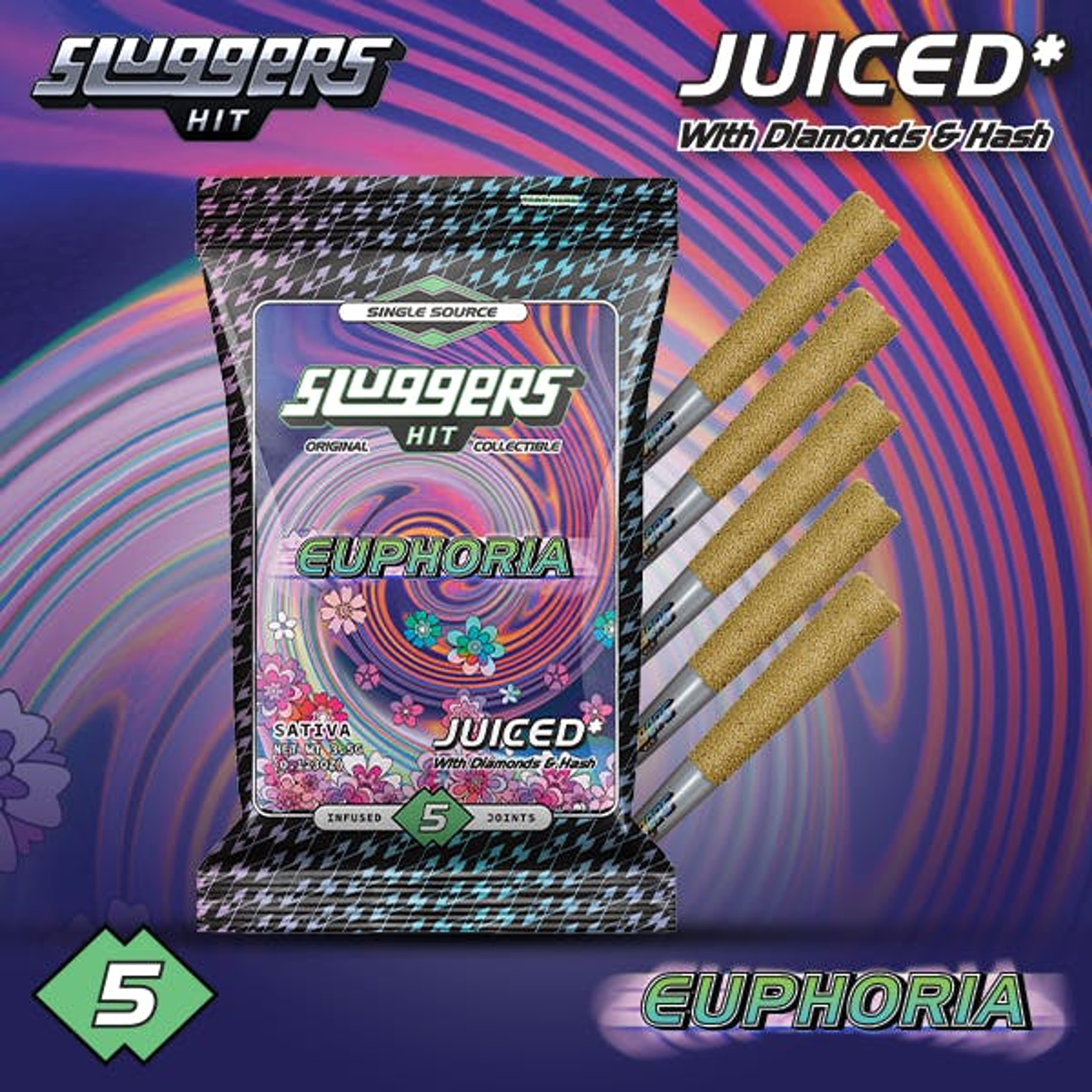 EUPHORIA .7G 5PK - SLUGGERS - - $38.75 - Pre-Rolls