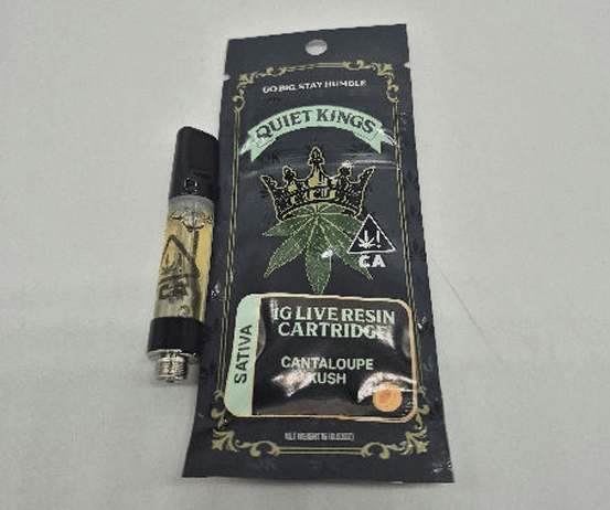 Cantaloupe Kush Live Resin Cart 1g - Quiet Kings -  - $26 - Cartridges