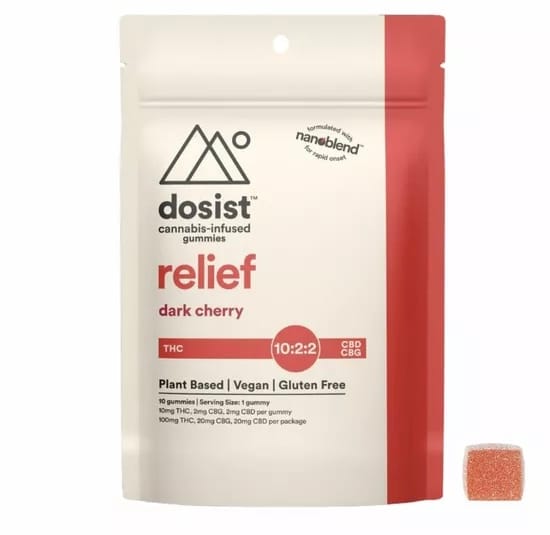 10PK RELIEF GUMMY 10:2:2 THC:CBD:CBG - Dosist -  - $22.50 - Edibles