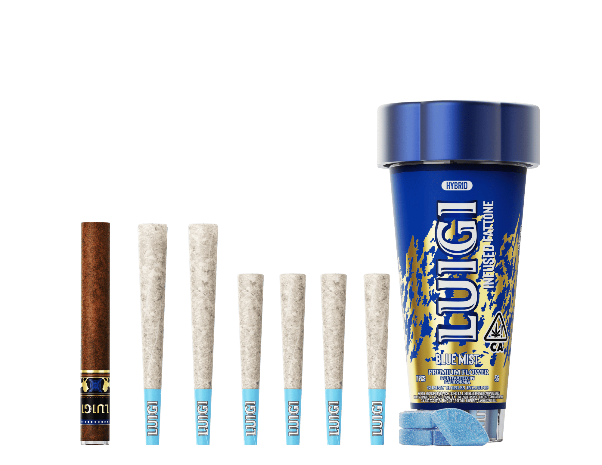 Blue Mist 4-in-1 Fattone - Luigi -  - $46 - Pre-Rolls