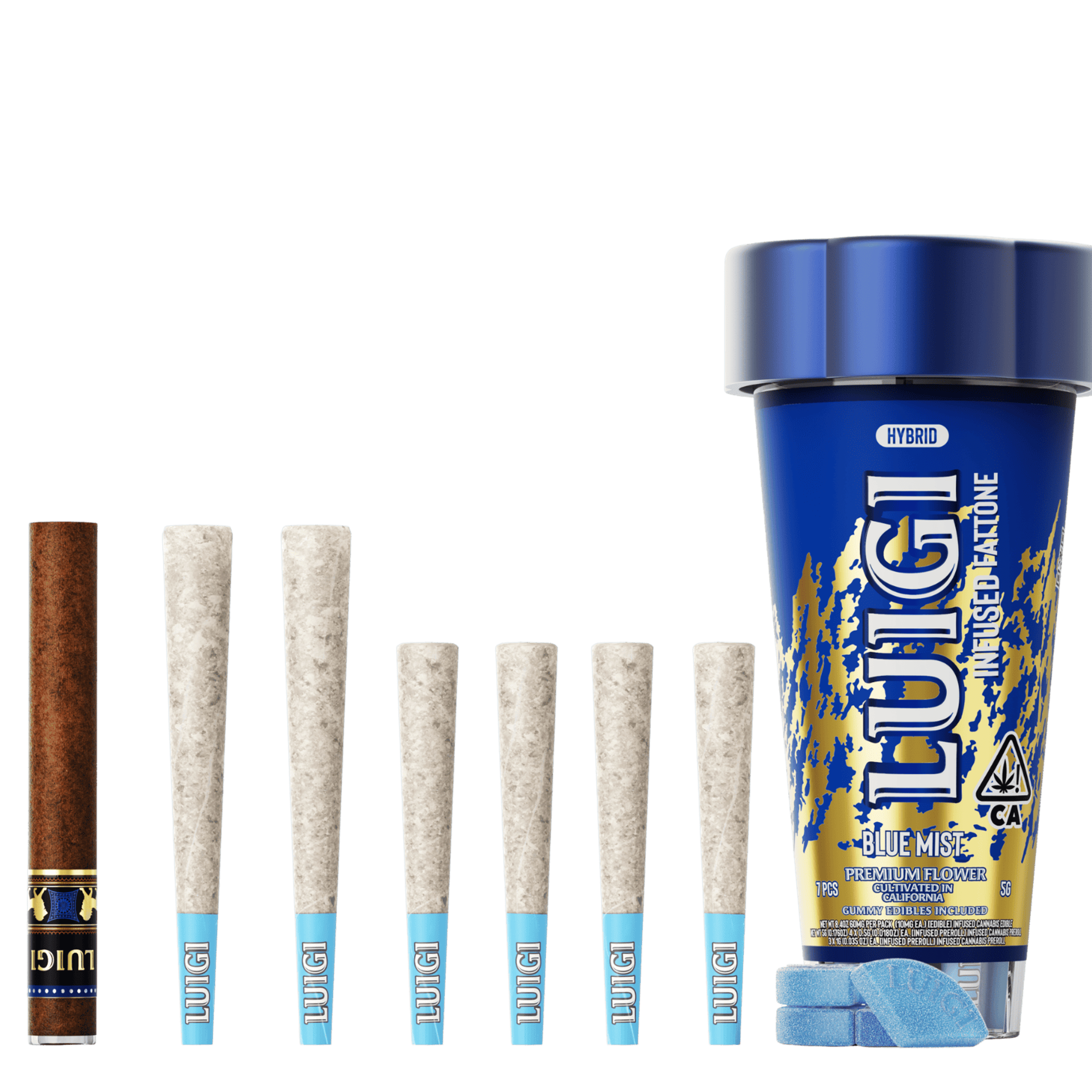 Blue Mist 4-in-1 Fattone - Luigi - - $46 - Pre-Rolls