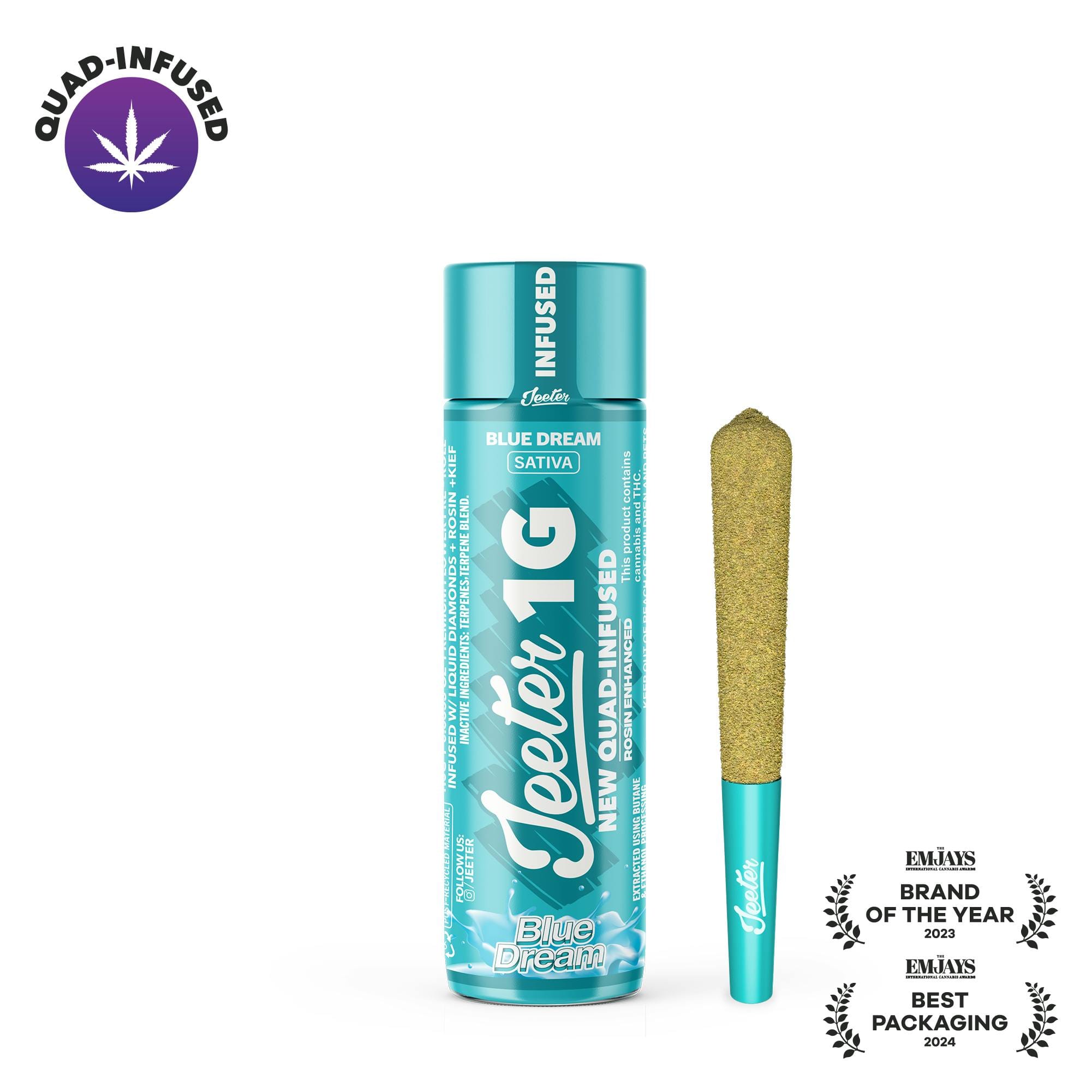 Blue Dream 1g Jeeter Joint Infused - - Jeeter -  - $10.80 - Pre-Rolls