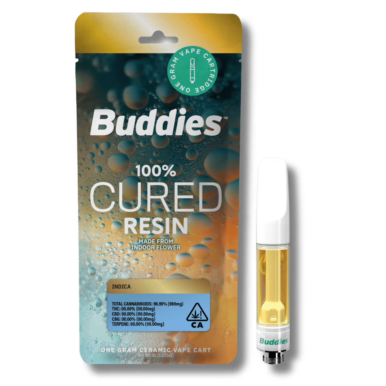 Dank Strainger Cured Resin Cart 1g - Buddies -  - $29 - Vapes