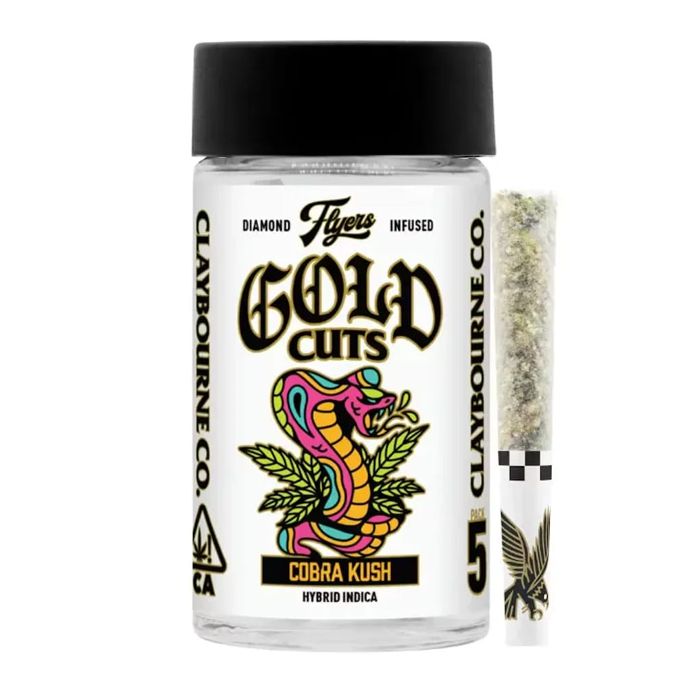 Cobra Kush (H) Diamond Infused .5g - 5pk - Claybourne Co. - Cobra Kush (H) - $29.90 - Pre-Rolls