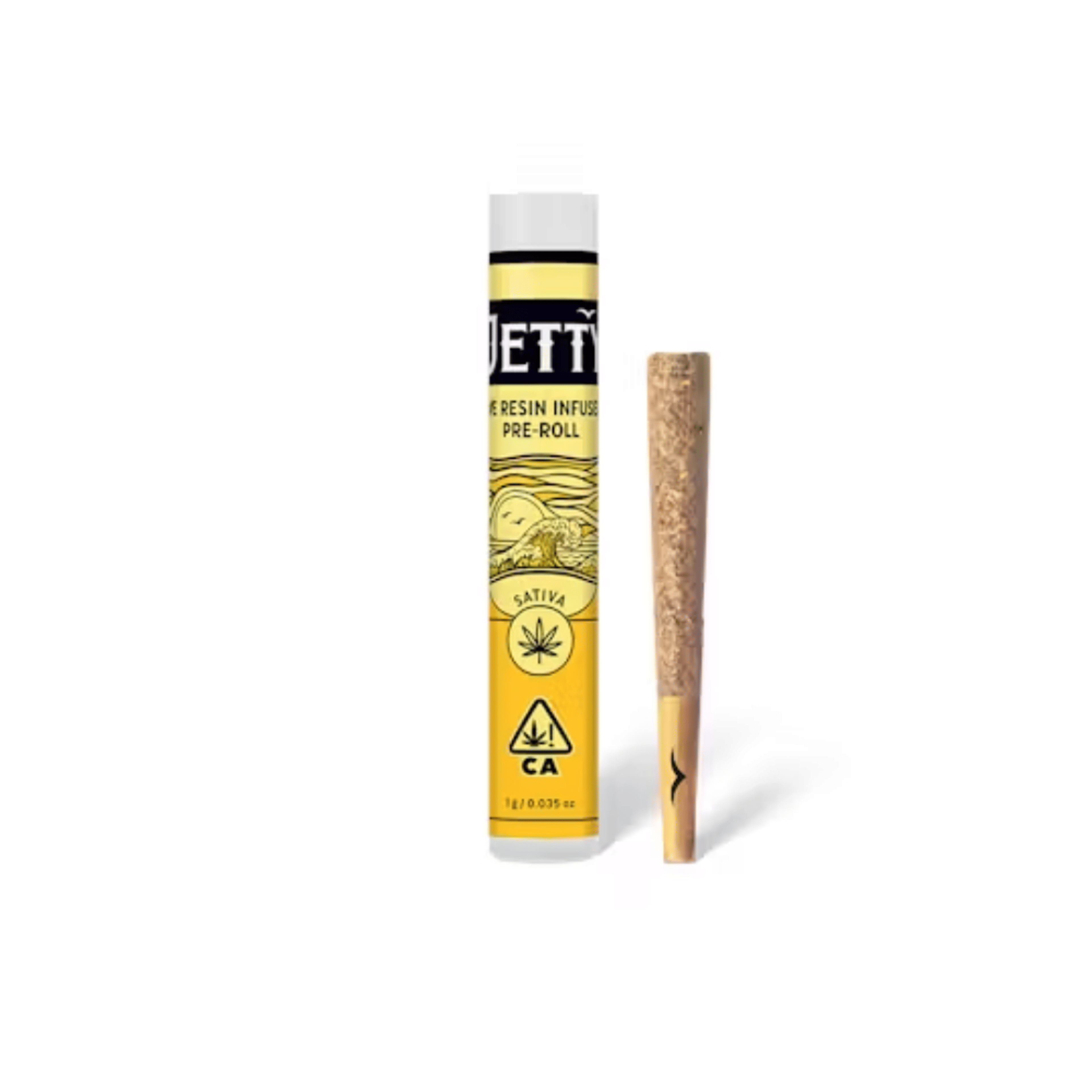 Garlic Grove x Amnesia Haze Live Resin Infused Preroll 1g - Jetty Extracts - - $11.25 - Preroll