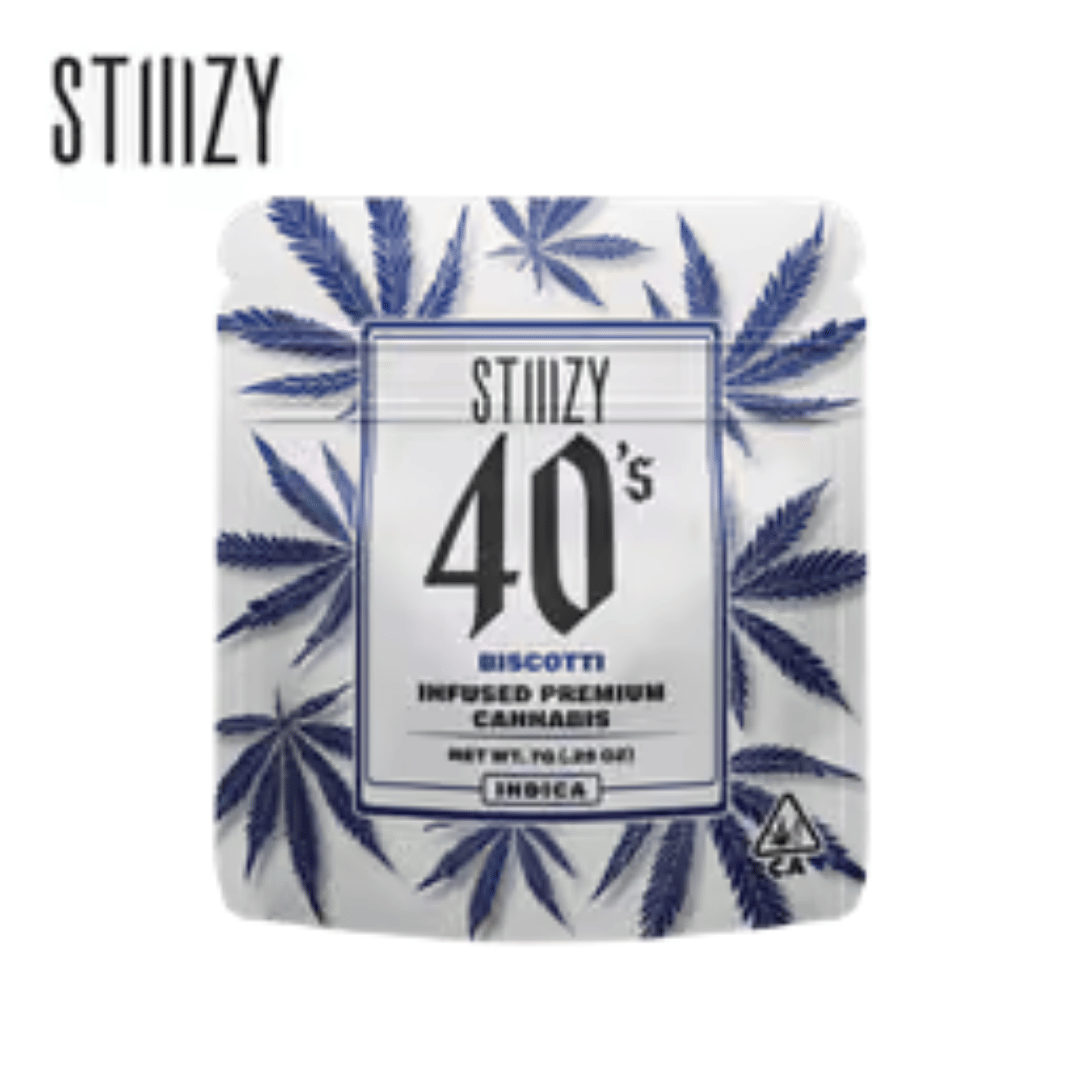 Stiiizy - Biscotti - Infused 40's - 7g - Stiiizy - Biscotti - $34.99 - Indoor Flowers