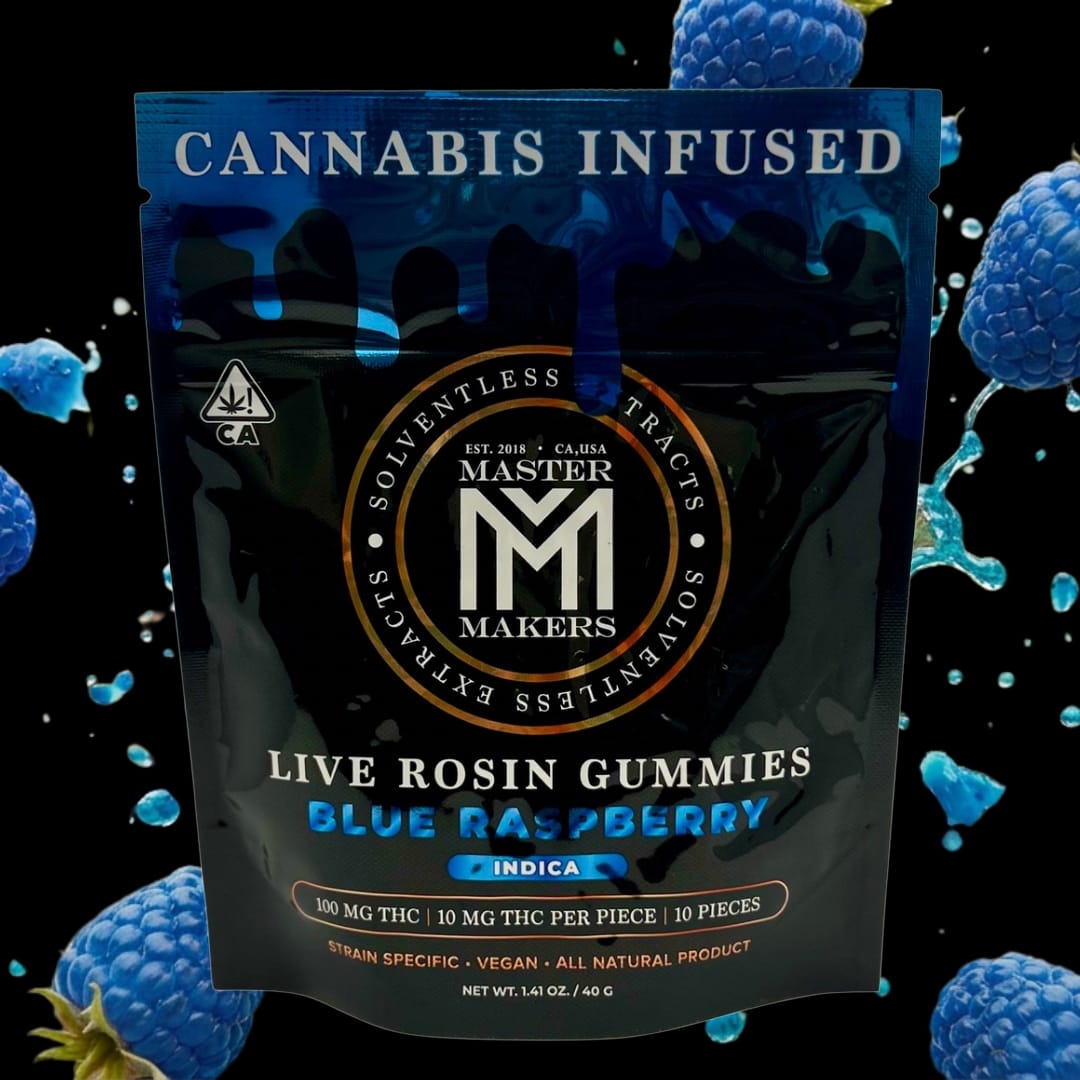 BLUE RAZZ 100MG GUMMIES - MASTER MAKERS -  - $10.75 - Edibles